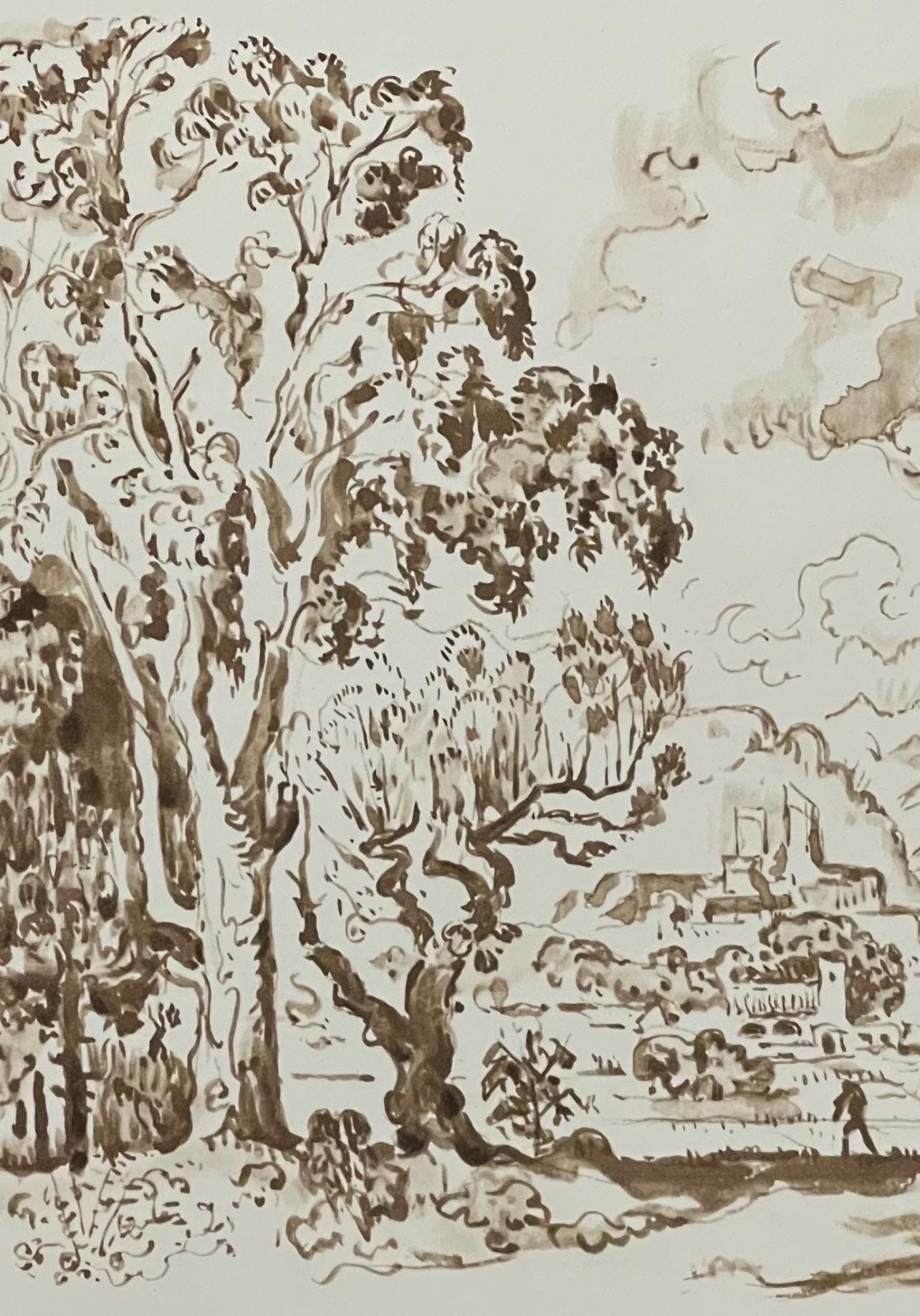 Paul Signac, Antibes. L'eucalyptus, Signac Dessins, Limited Edition Lithograph