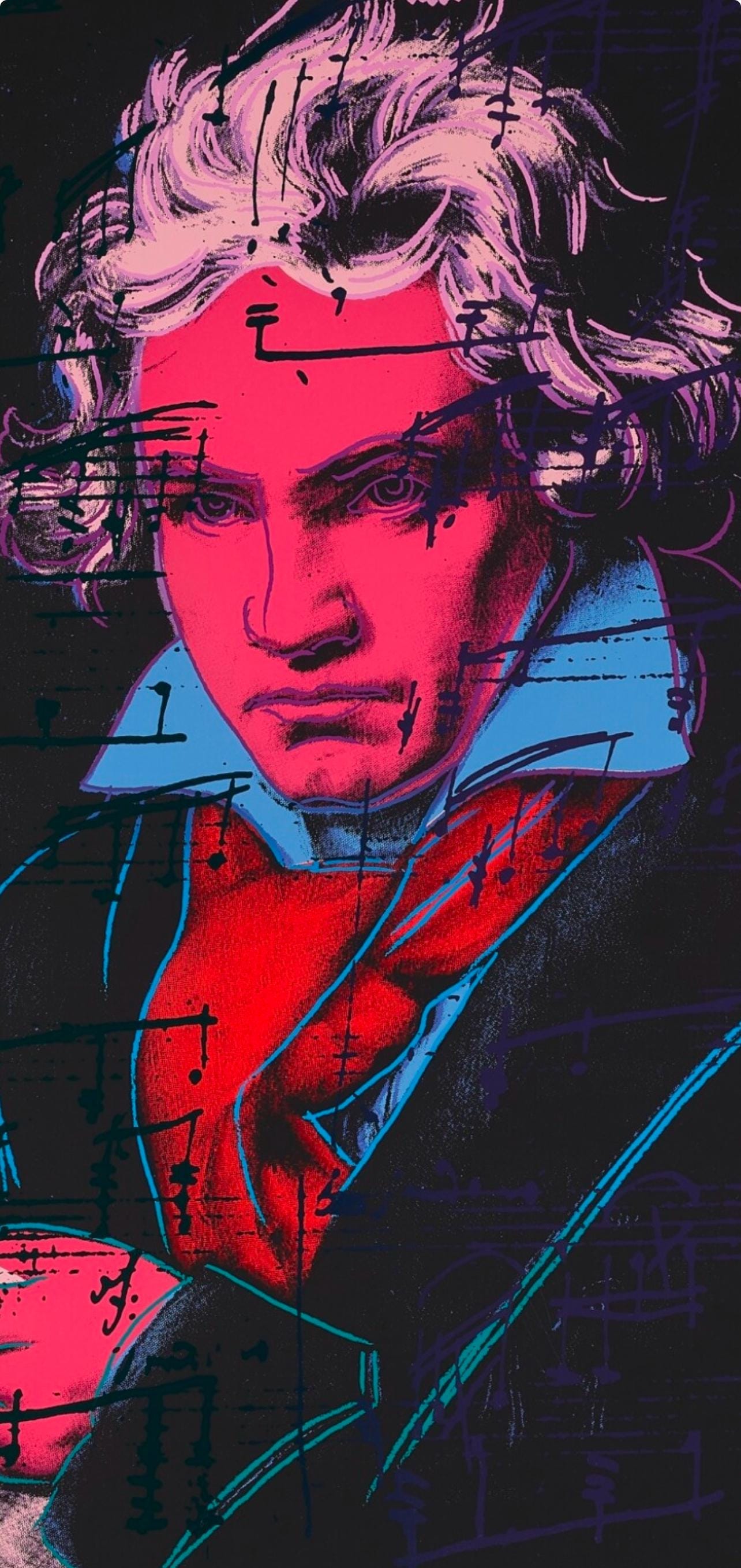 Andy Warhol, Beethoven, nº392, Official Limited Edition, Sunday B. Morning, Silkscreen
