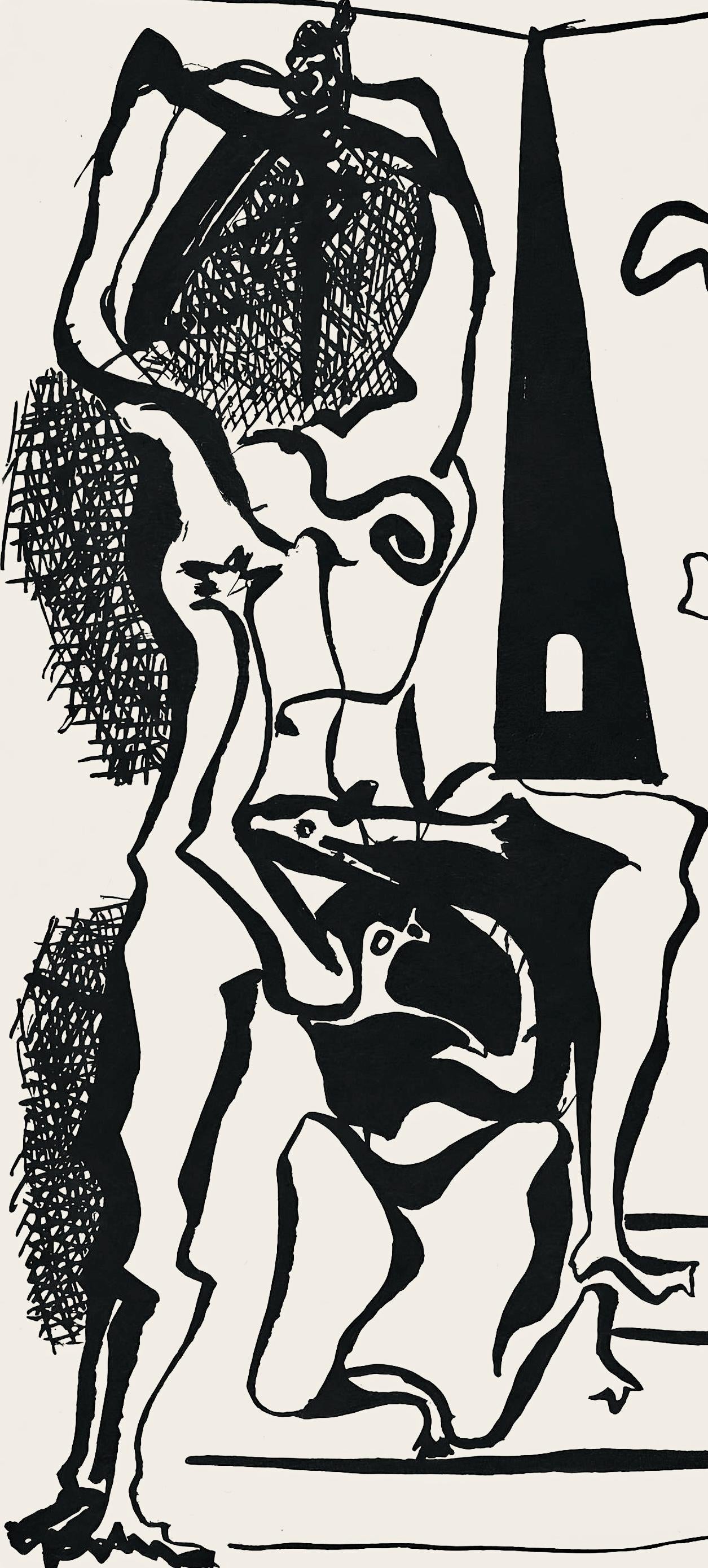 Pablo Picasso, Composition (Monod 10485), Hélène chez Archive de Illustrations de Pablo Picasso, Limited Edition Woodcut