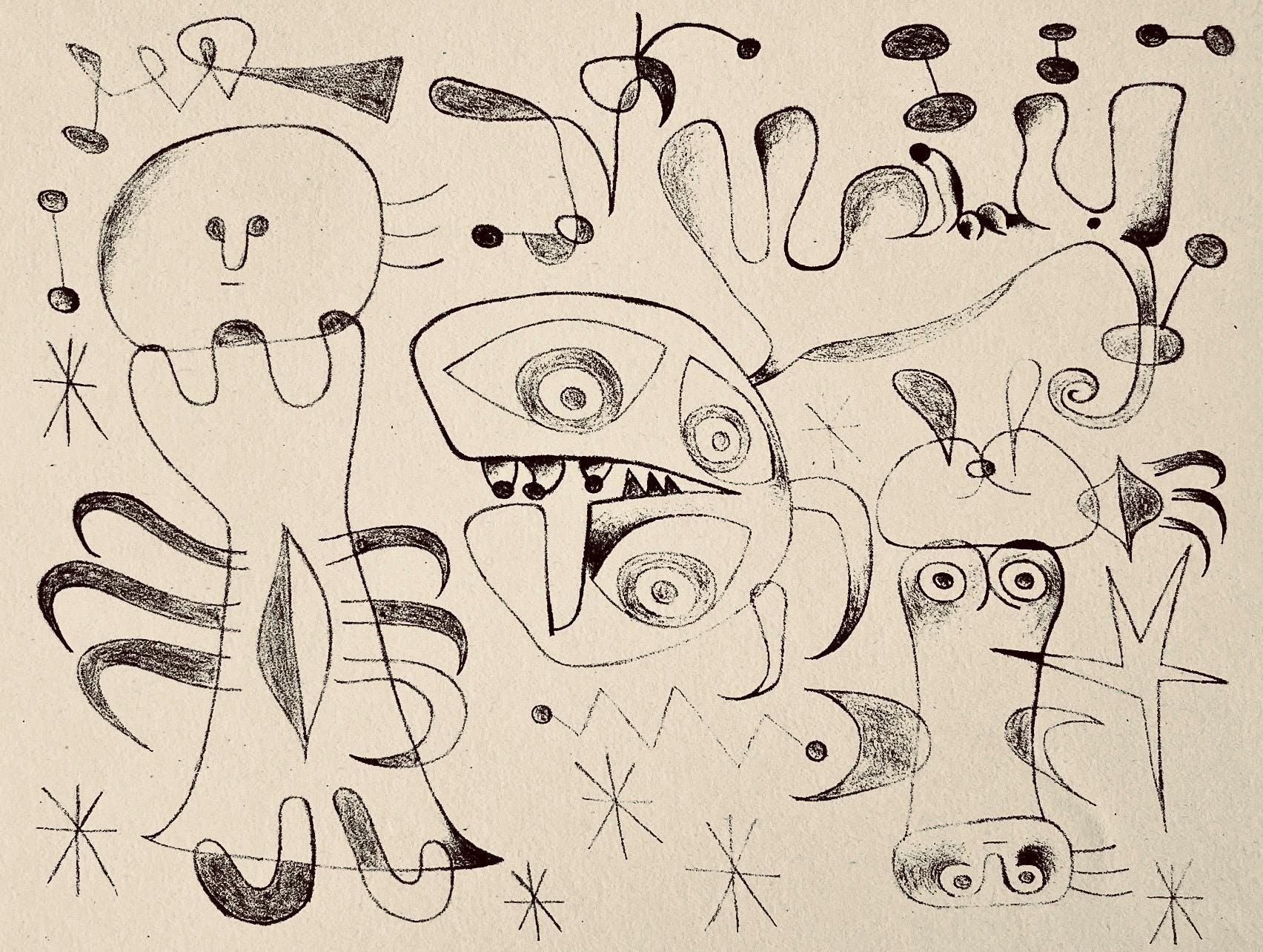 Joan Miró, Composition, The Prints of Joan Miro, Limited Edition Etching