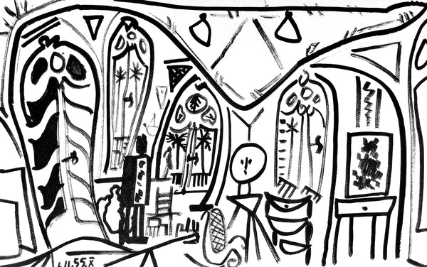 Pablo Picasso, Composition (Cramer 101), Carnet de la Californie, Limited Edition Lithograph
