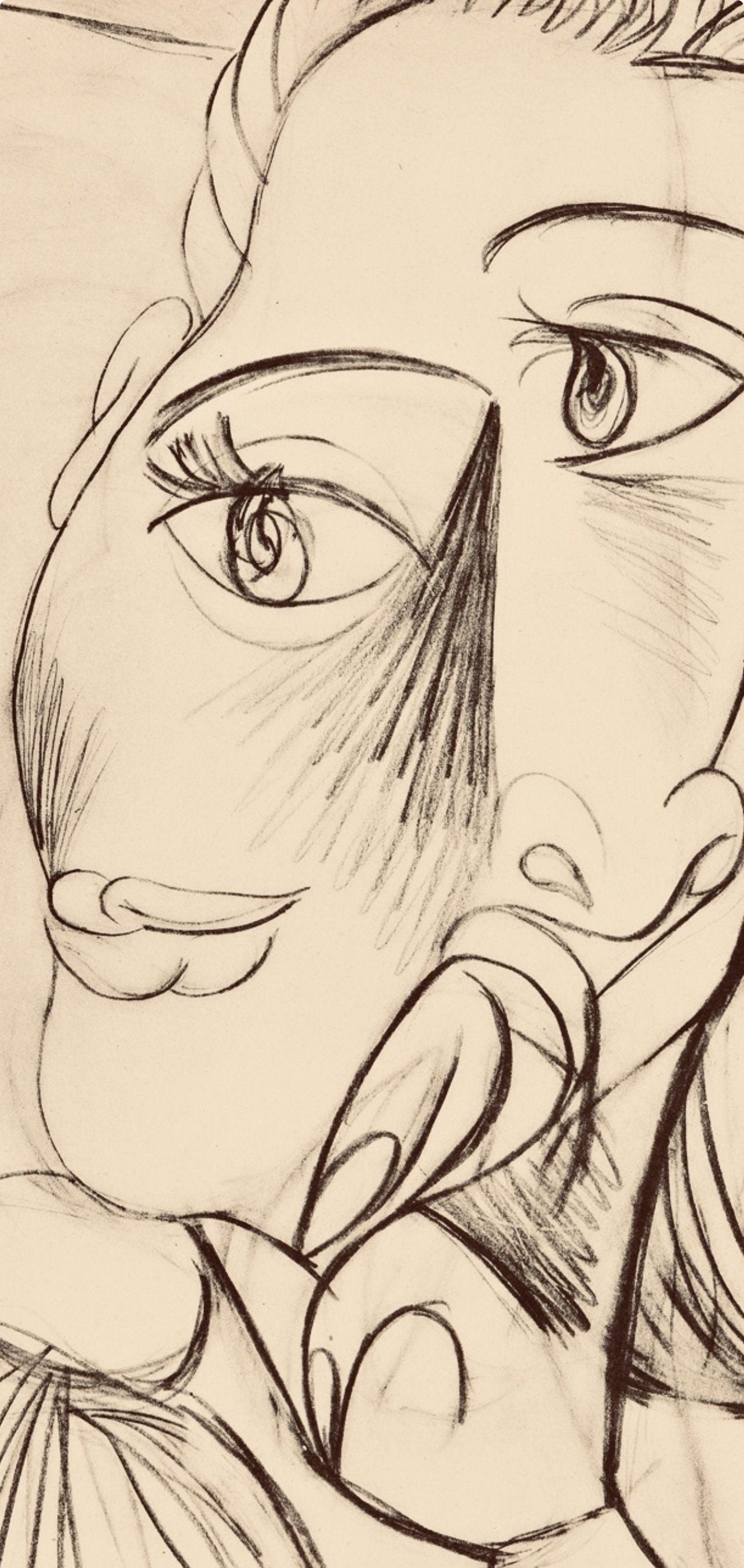 Pablo Picasso, Composition, Carnet de dessins de Picasso, Cahiers d’Art, Limited Edition Lithograph
