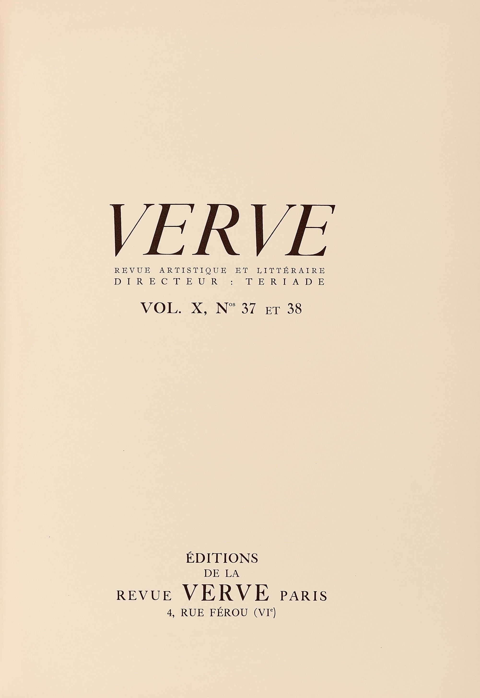 Marc Chagall, Rahab and the spices of Jericho (Mourlot 117-46; Cramer 25), Drawings from the Bible, Verve: Revue, Limited Edition Lithograph