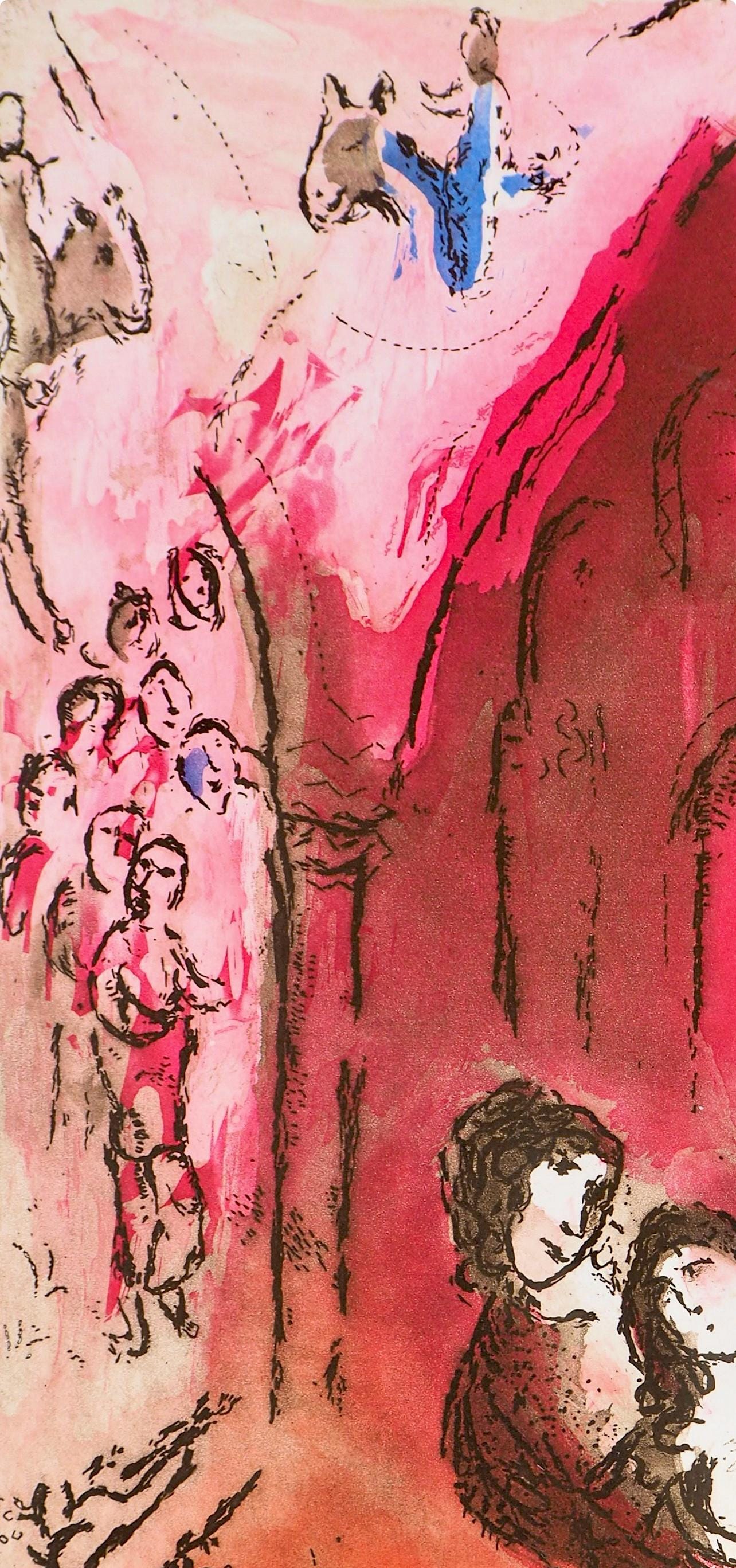 Marc Chagall, Grenade (Cramer 51; Kornfeld 121), Paroles peintes I, Limited Edition Etching