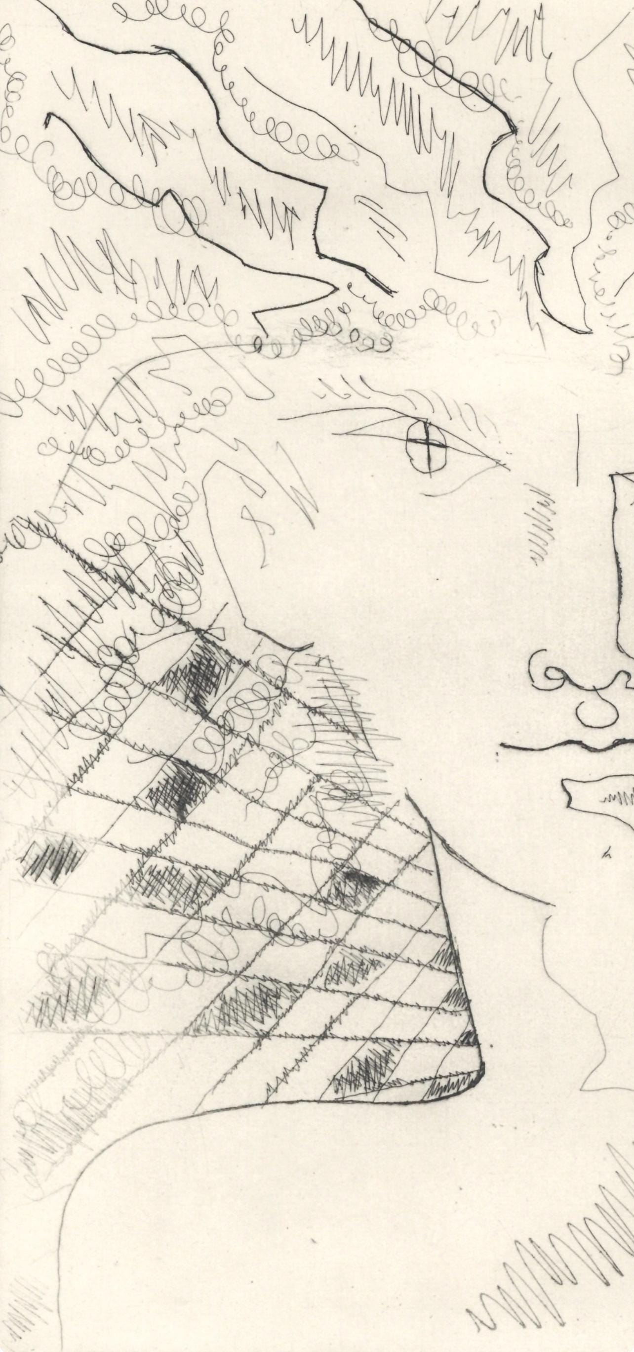 Jean Cocteau, Composition, Alternance, Limited Edition Etching