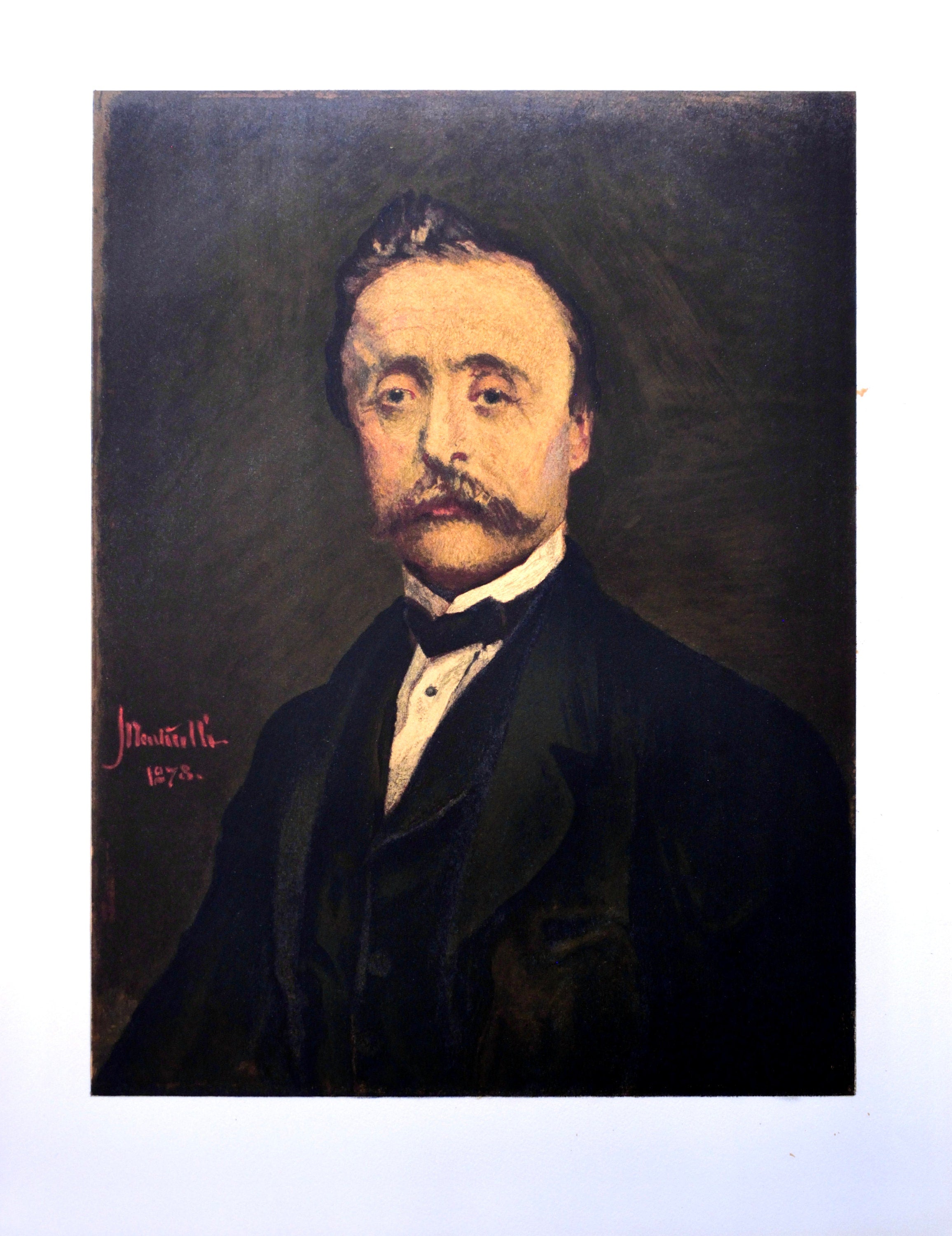 Adolphe Monticelli, Portrait du Maitre M.L., Les Réalistes Lyriques, Collection Pierre Lévy, Limited Edition Lithograph