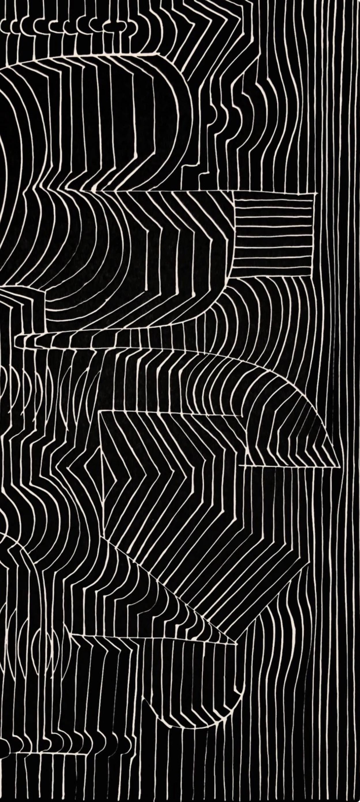 Victor Vasarely, Composition, Ondulatoires, Limited Edition Héliogravure