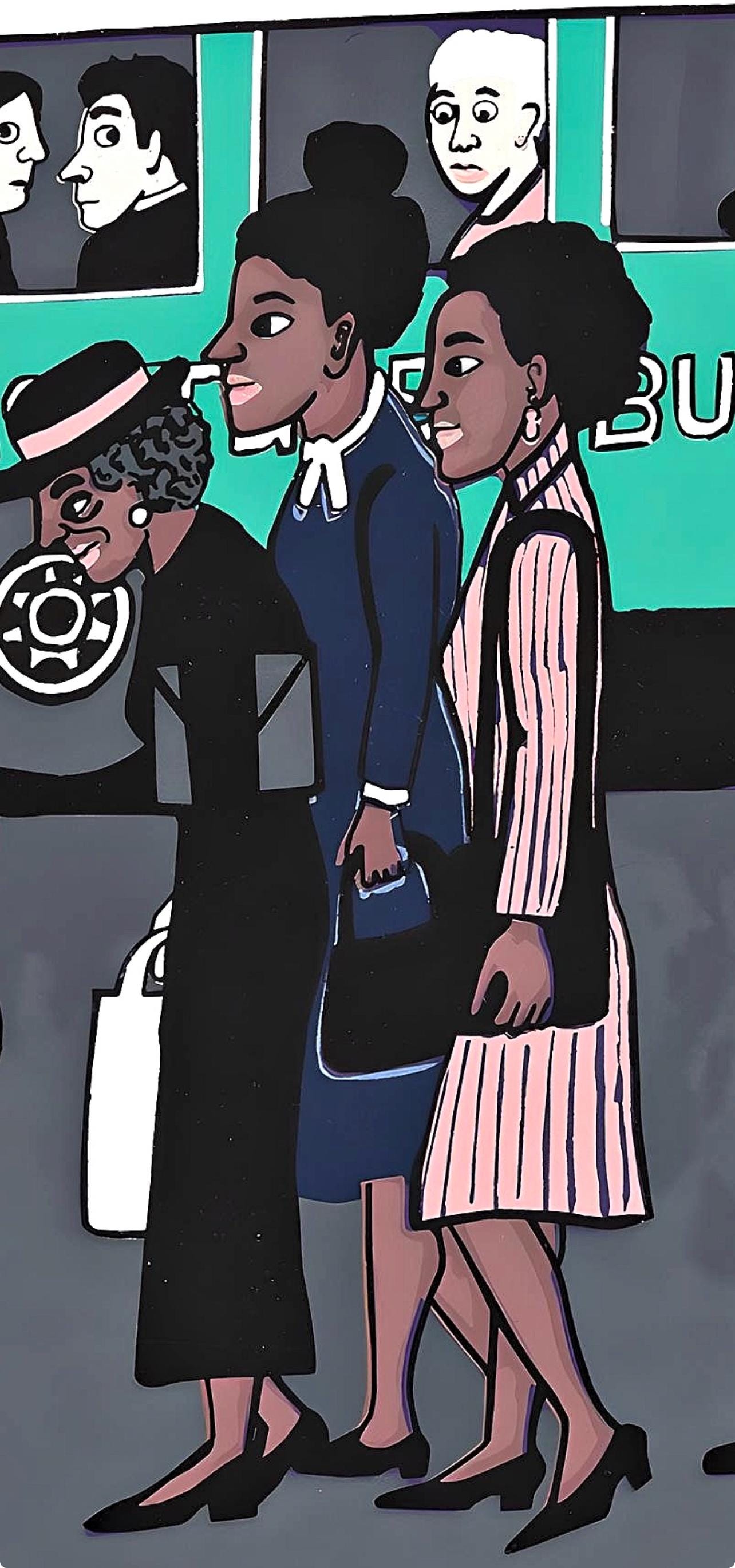 Faith Ringgold, Montgomery Bus Boycott, Letter from Birmingham City Jail, Limited Edition Silkscreen