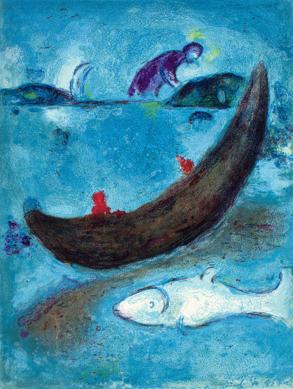 Marc Chagall, Le Dauphin mort et les trois cent écus, Daphnis et Chloé, Limited Edition Héliogravure