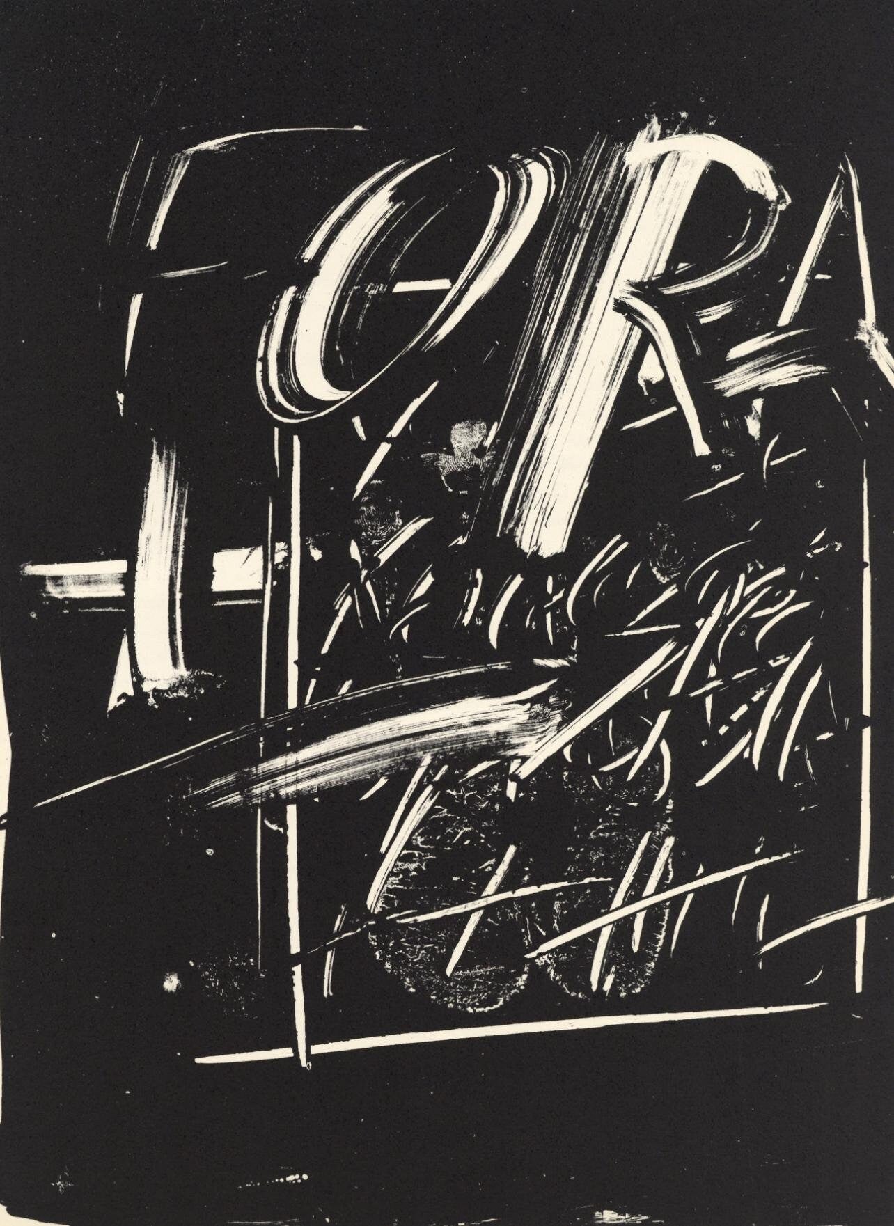 Antoni Tàpies, Composition, Derrière le miroir, Limited Edition Lithograph
