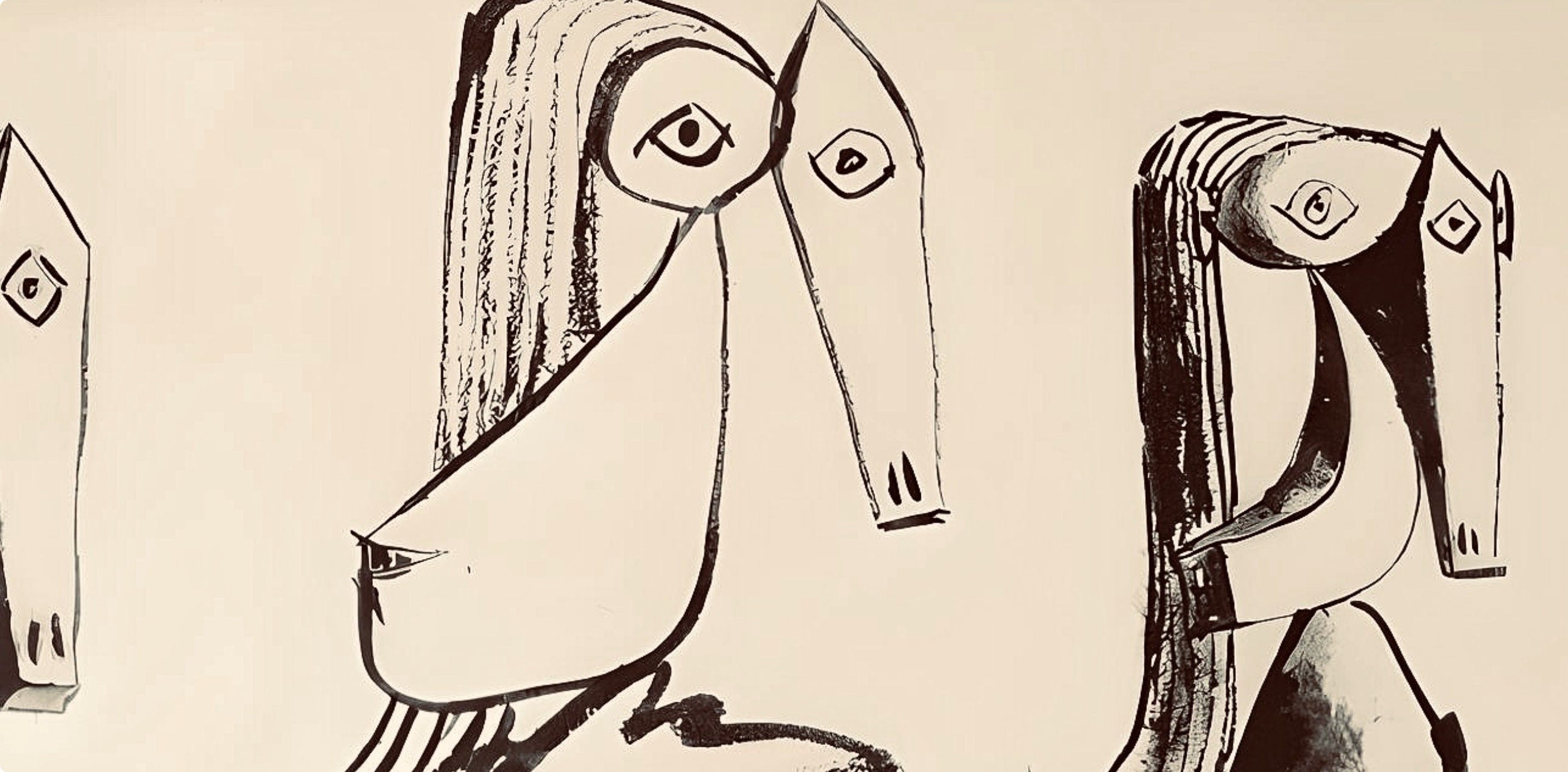Pablo Picasso, Composition, Carnet de dessins de Picasso, Cahiers d’Art, Limited Edition Lithograph