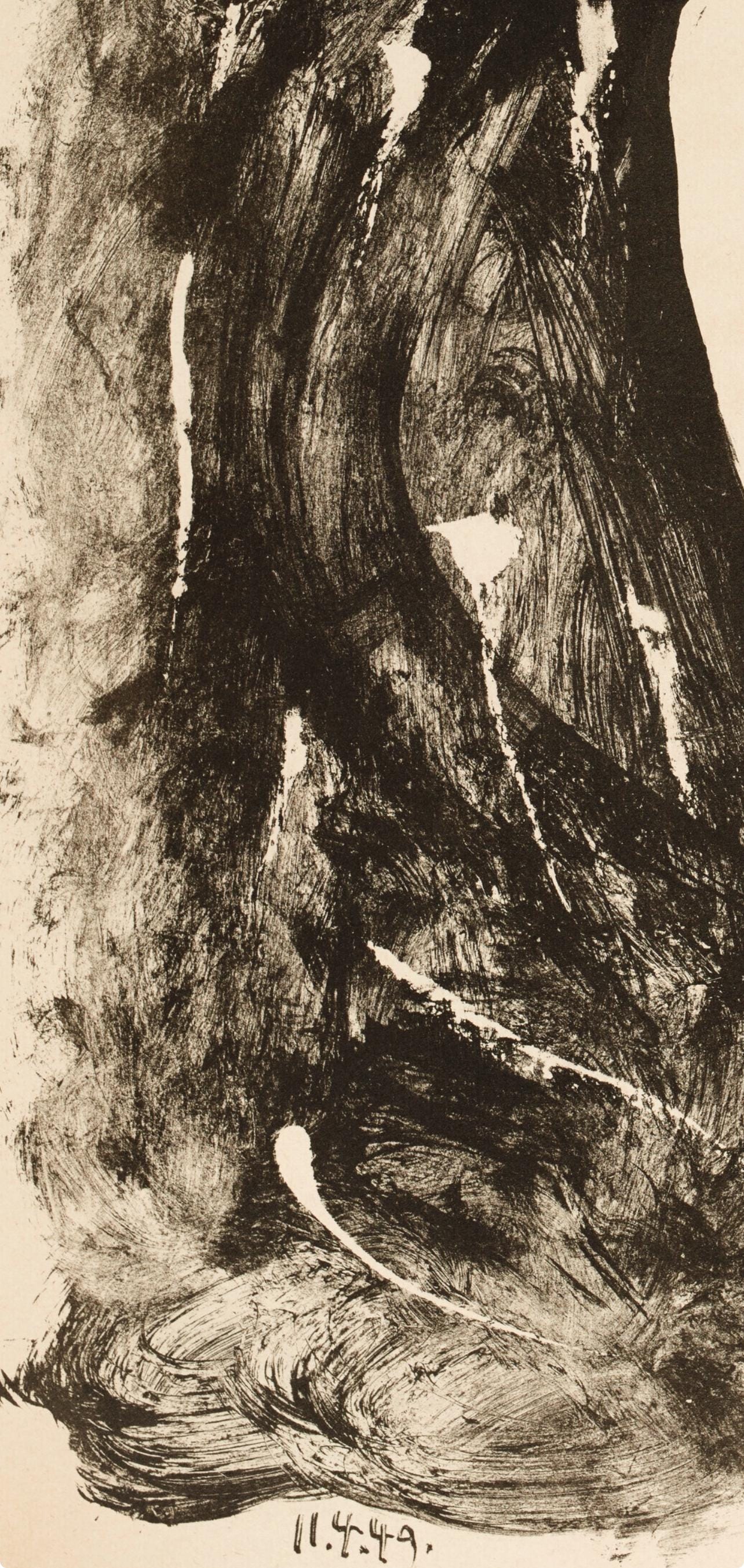 Pablo Picasso, Composition (Bloch 605-608; Mourlot 177; Reuße 519-522), Elegy of Ihpetonga, Limited Edition Lithograph