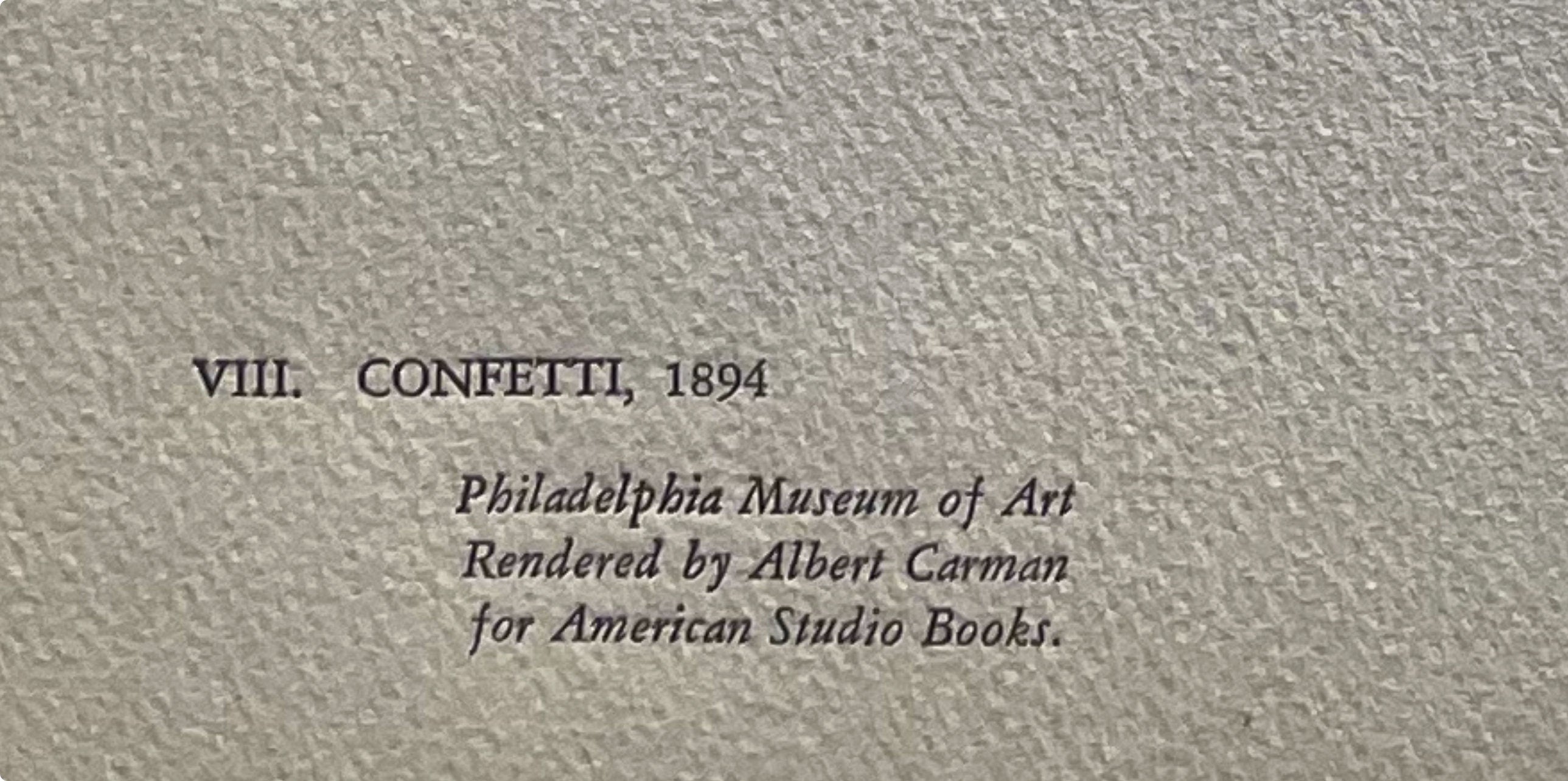 Henri de Toulouse-Lautrec, Confetti, TLautrec, Philadelphia Museum of Art, Limited Edition Lithograph