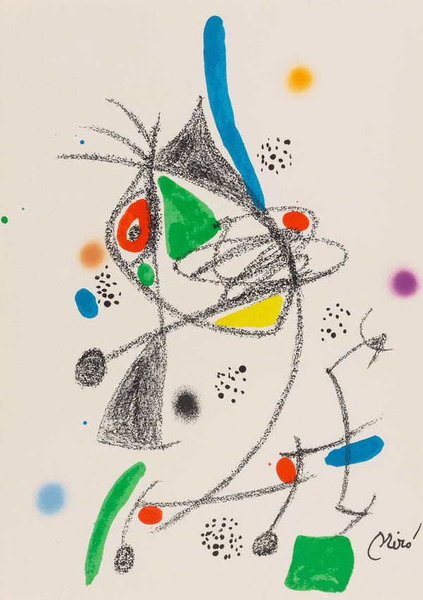 Joan Miró, Composition (Mourlot, 1051-1072), Maravillas con Variaciones acrósticas en el Jardín de Miró, Limited Edition Lithograph