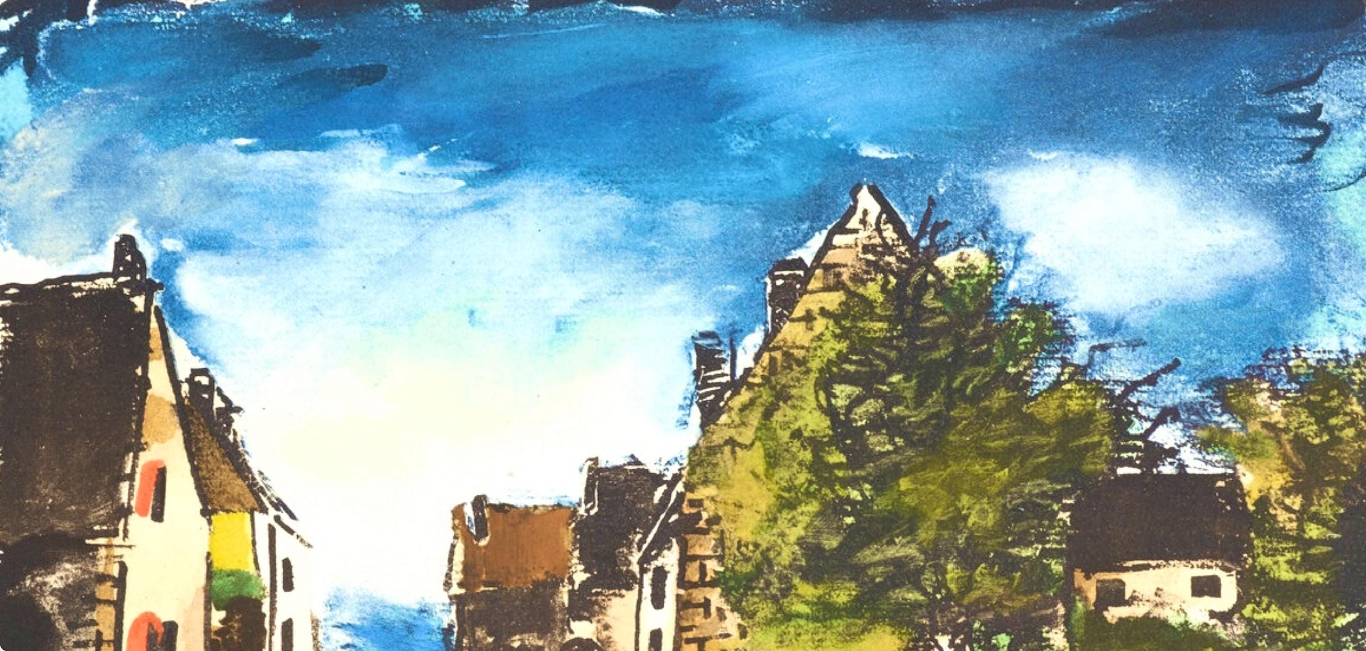 Maurice de Vlaminck, Paysage d'Ile-de-France, Douze Contemporains, Limited Edition Lithograph