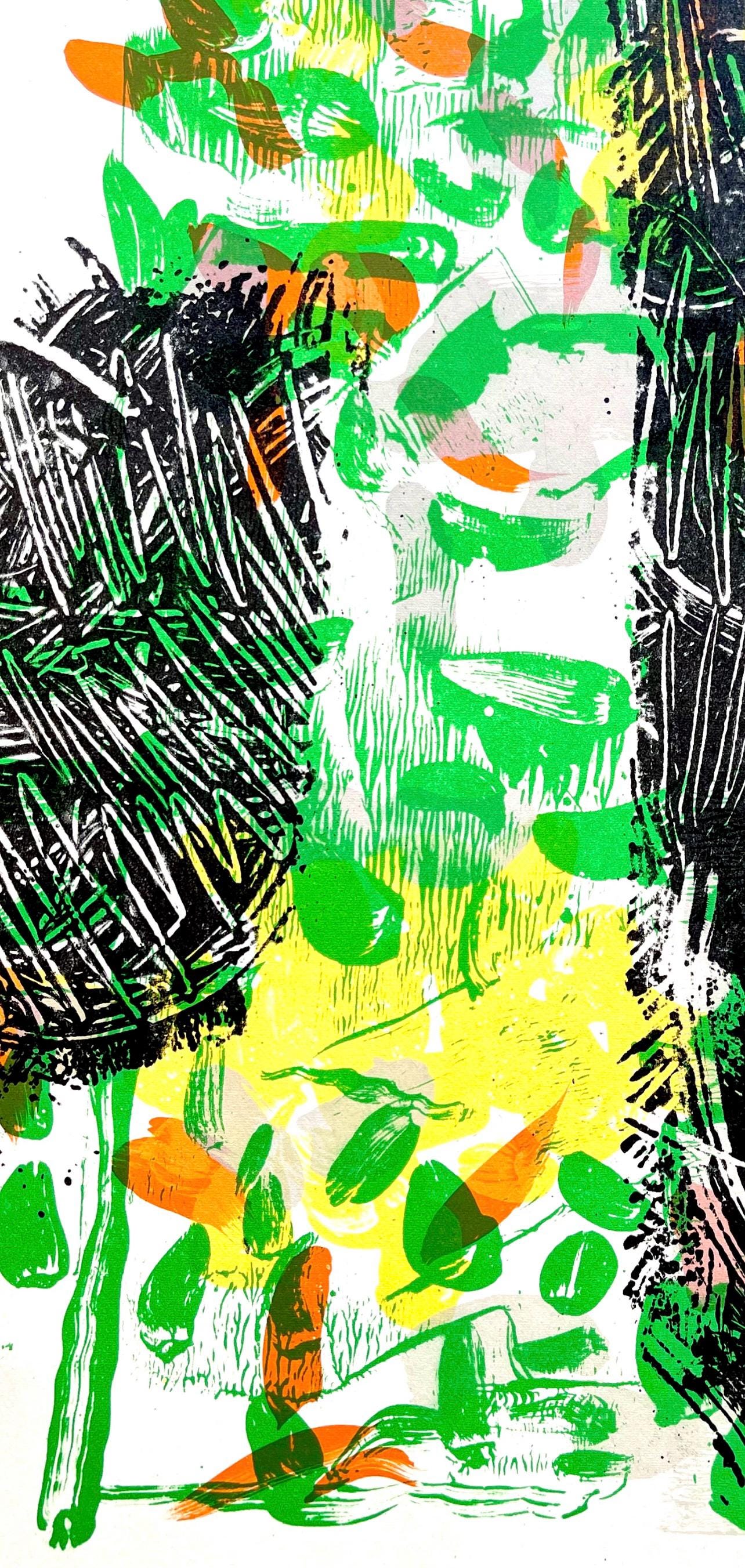 Jean-Paul Riopelle, Composition, Derrière le miroir, Limited Edition Lithograph