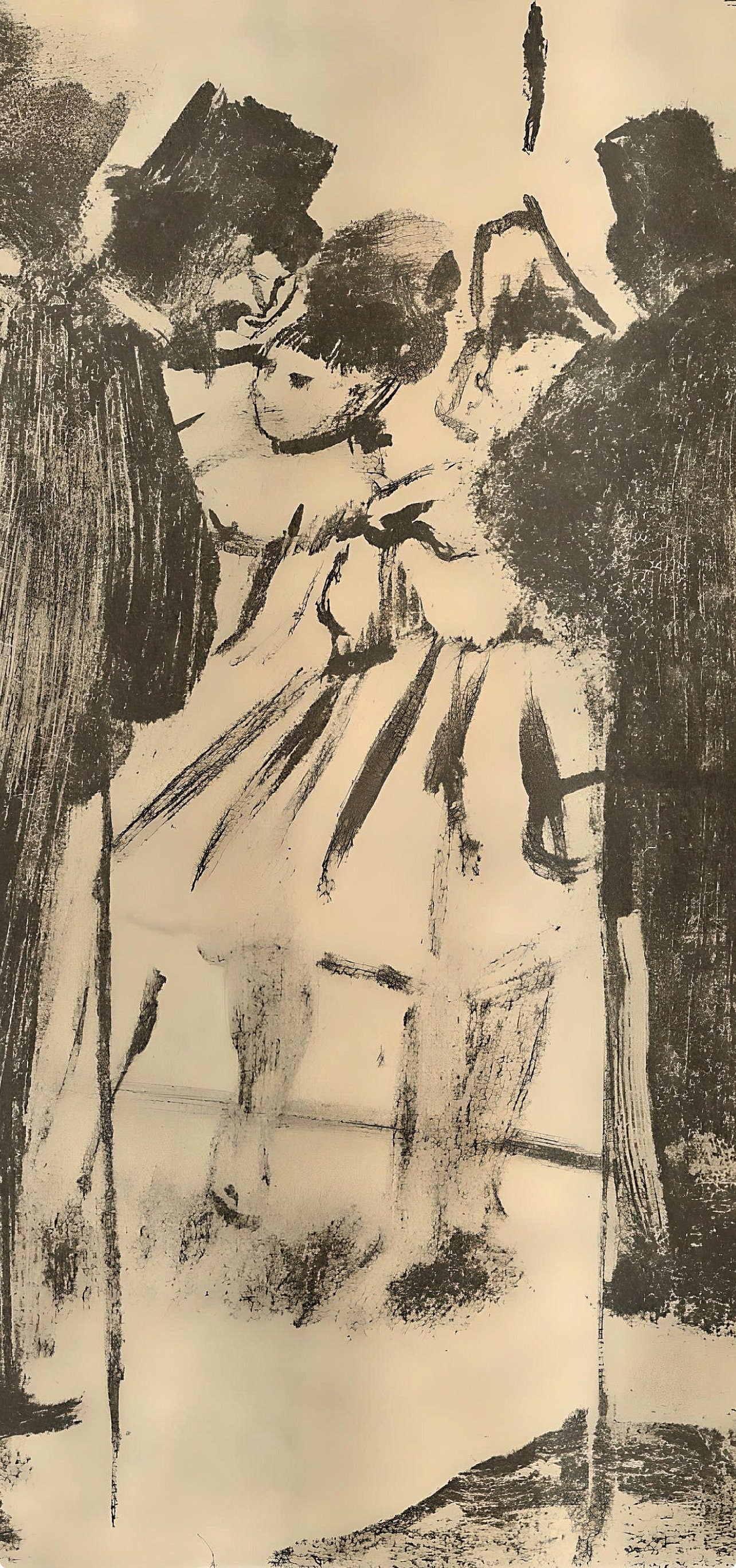 Edgar Degas, Famille Cardinal, E. Degas Monotypes, Limited Edition Monotype