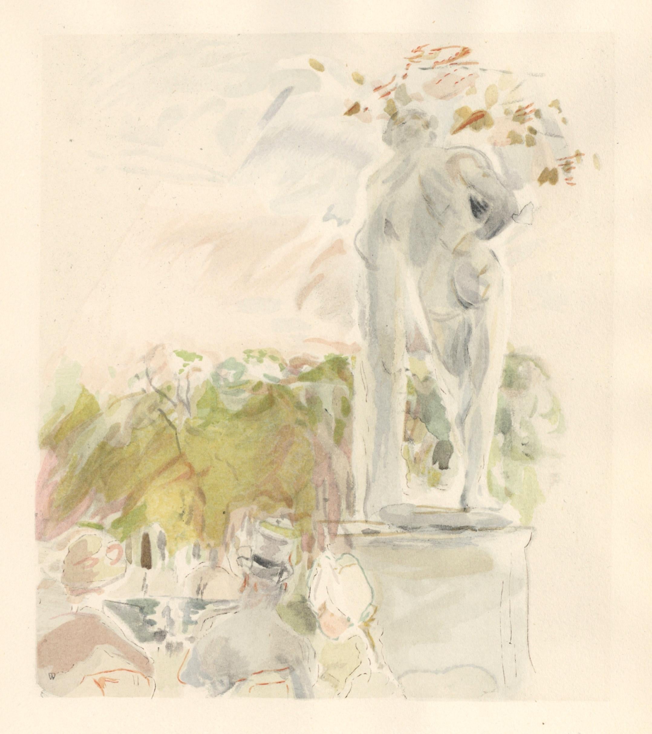 Berthe Morisot, Les Tuileries, Berthe Morisot Seize Aquarelles, Limited Edition Lithograph
