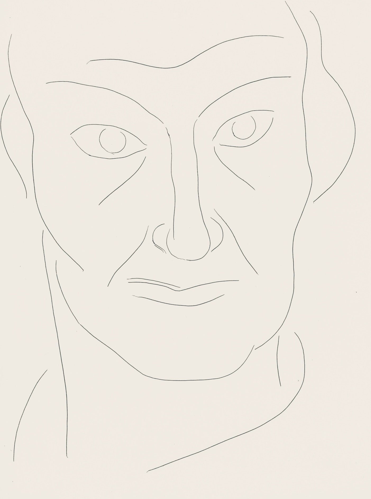 Henri Matisse, Portrait of Baudelaire, Poésies, Limited Edition Lithograph
