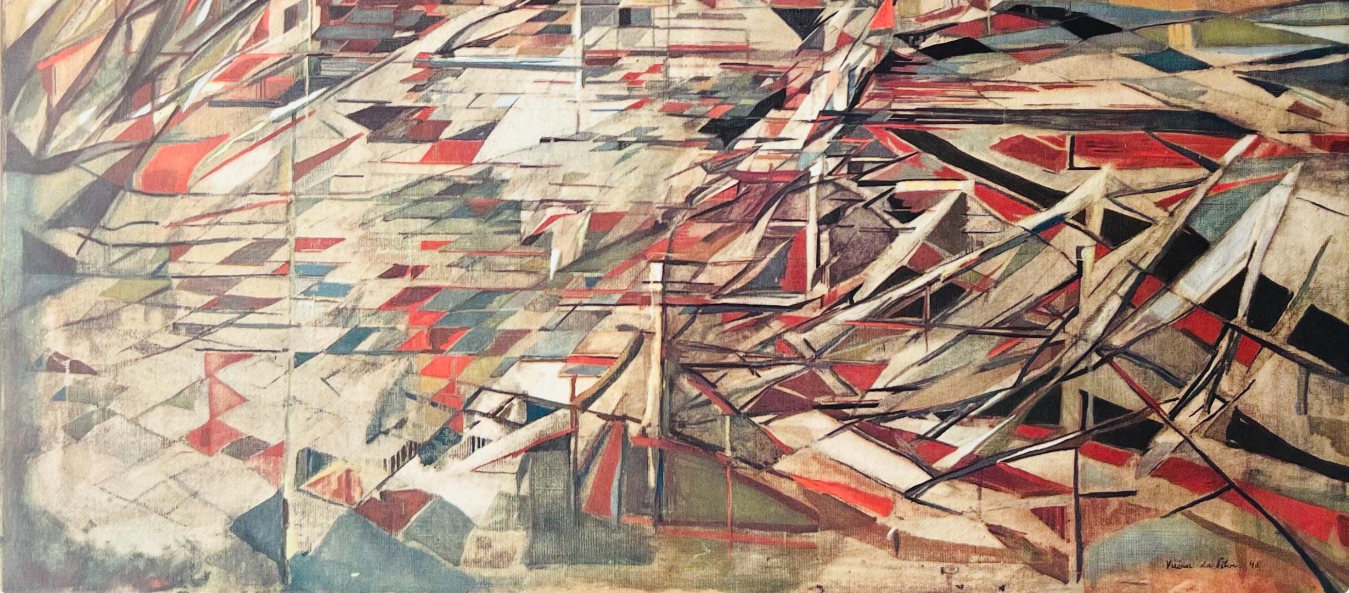 Vieira da Silva, Composition, Vieira da Silva, Peintres d'aujourd'hui, Limited Edition Lithograph