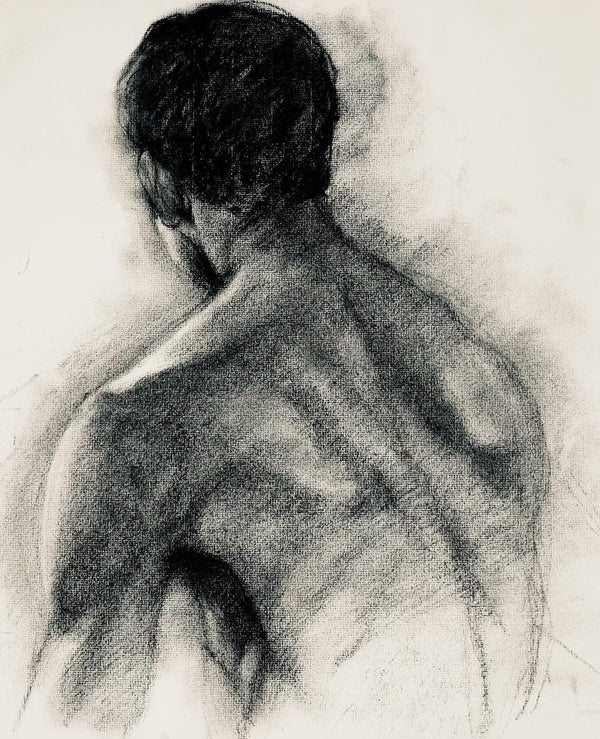 Ian Hornak, Renaissance Male Nude Figure Study, 1963, Original Drawing