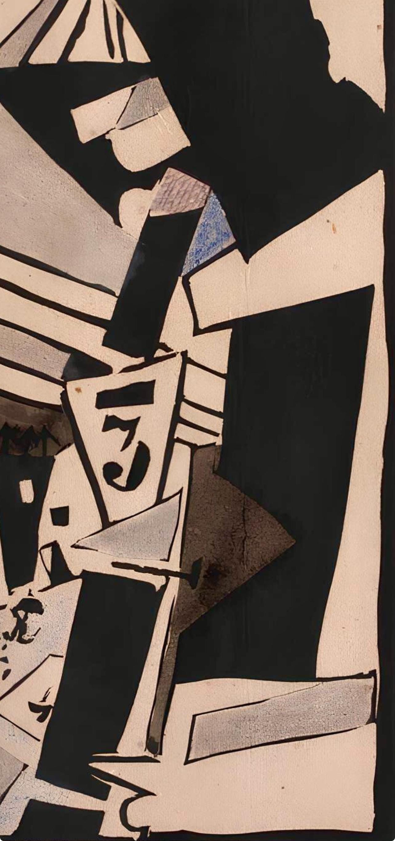 Jean Pougny, Composition, Pougny, dix linogravures originales, 1914-1920, Limited Edition Linocut