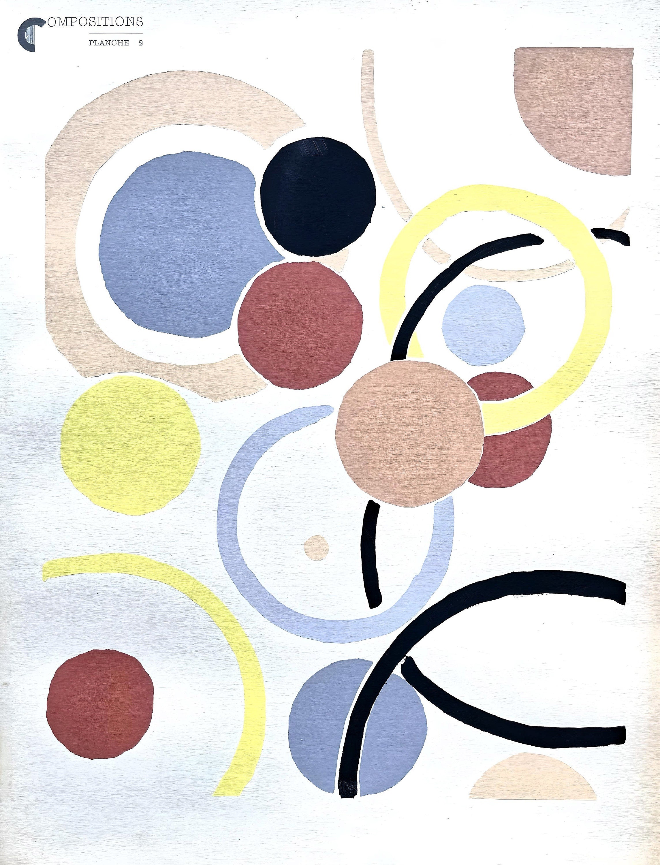 Sonia Delaunay, Planche No. 2, Compositions, couleurs, idées: Sonia Delaunay, Limited Edition Lithograph