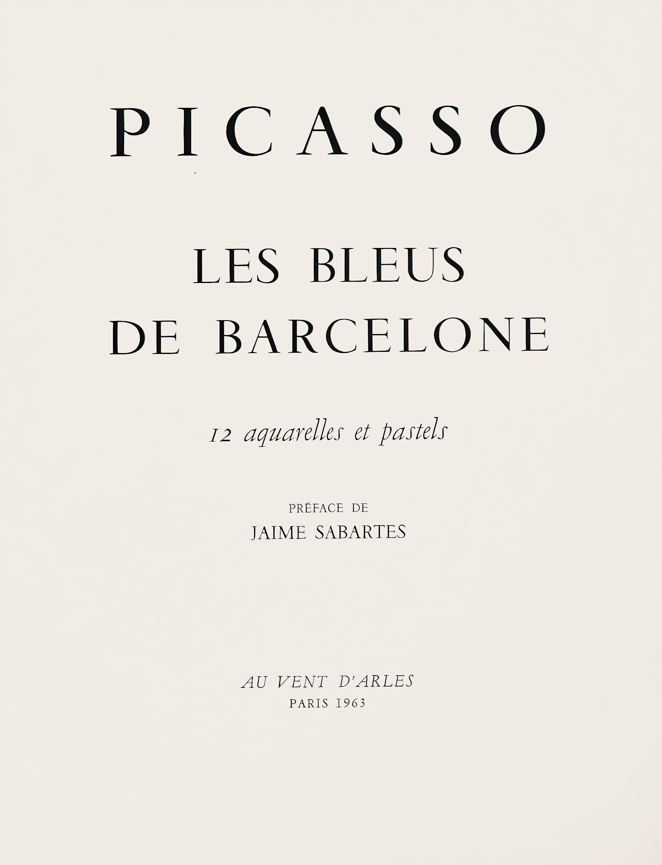 Pablo Picasso, Composition, Les Bleus de Barcelone, Limited Edition Lithograph