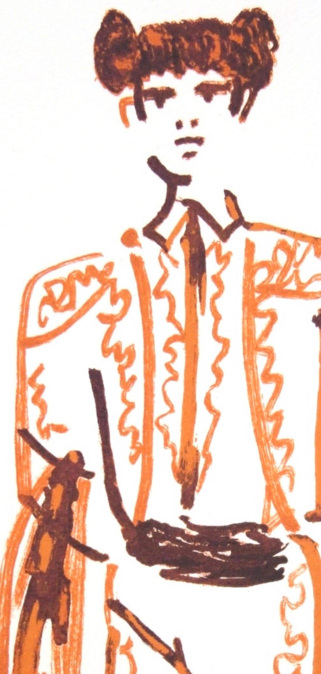 Jean Cocteau, Composition, Taureaux, Limited Edition Lithograph