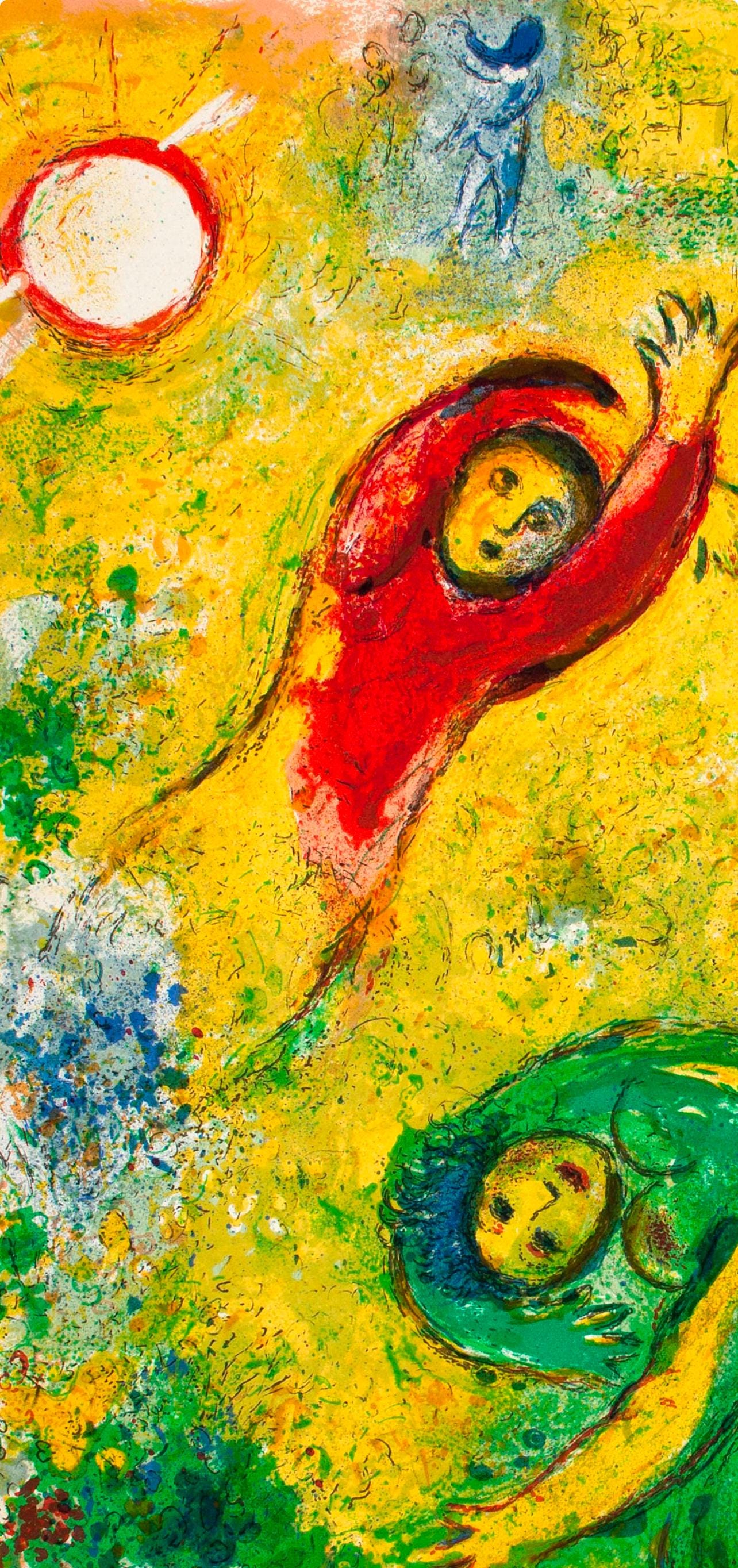 Marc Chagall, Les fleurs saccagées, Daphnis et Chloé, Limited Edition Héliogravure
