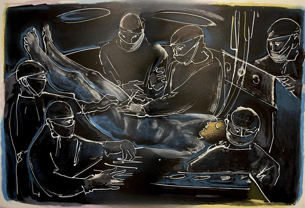 Hans Erni, Composition, Réflexions Simples Sur Le Corps, Limited Edition Lithograph