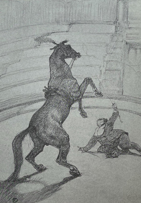 Henri de Toulouse-Lautrec, Performing Horse, Henri de Toulouse-Lautrec, At the Circus, Limited Edition Lithograph