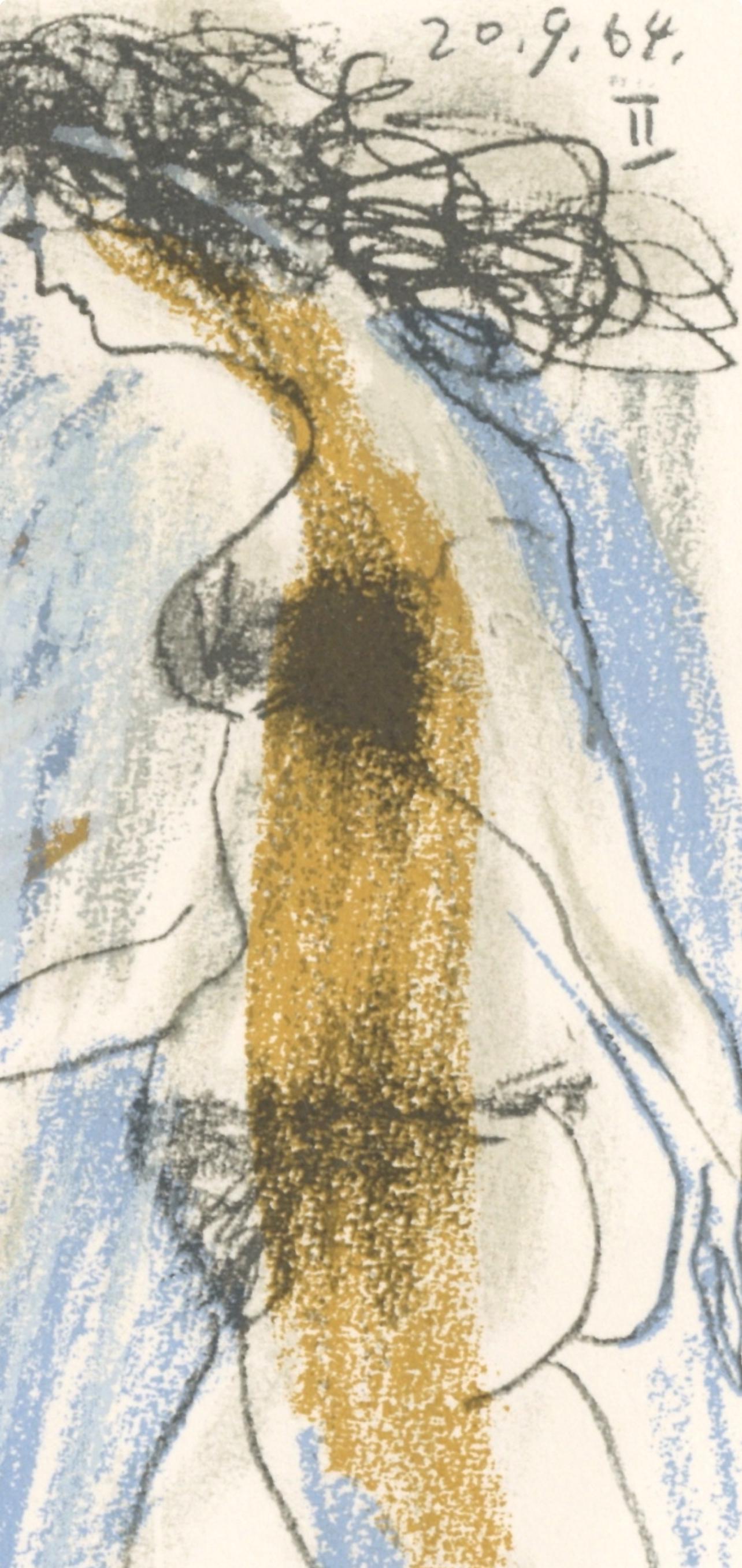 Pablo Picasso, Composition, Le Goût du Bonheur (Cramer 148; Bloch 2013), Limited Edition Mixed Media Lithograph