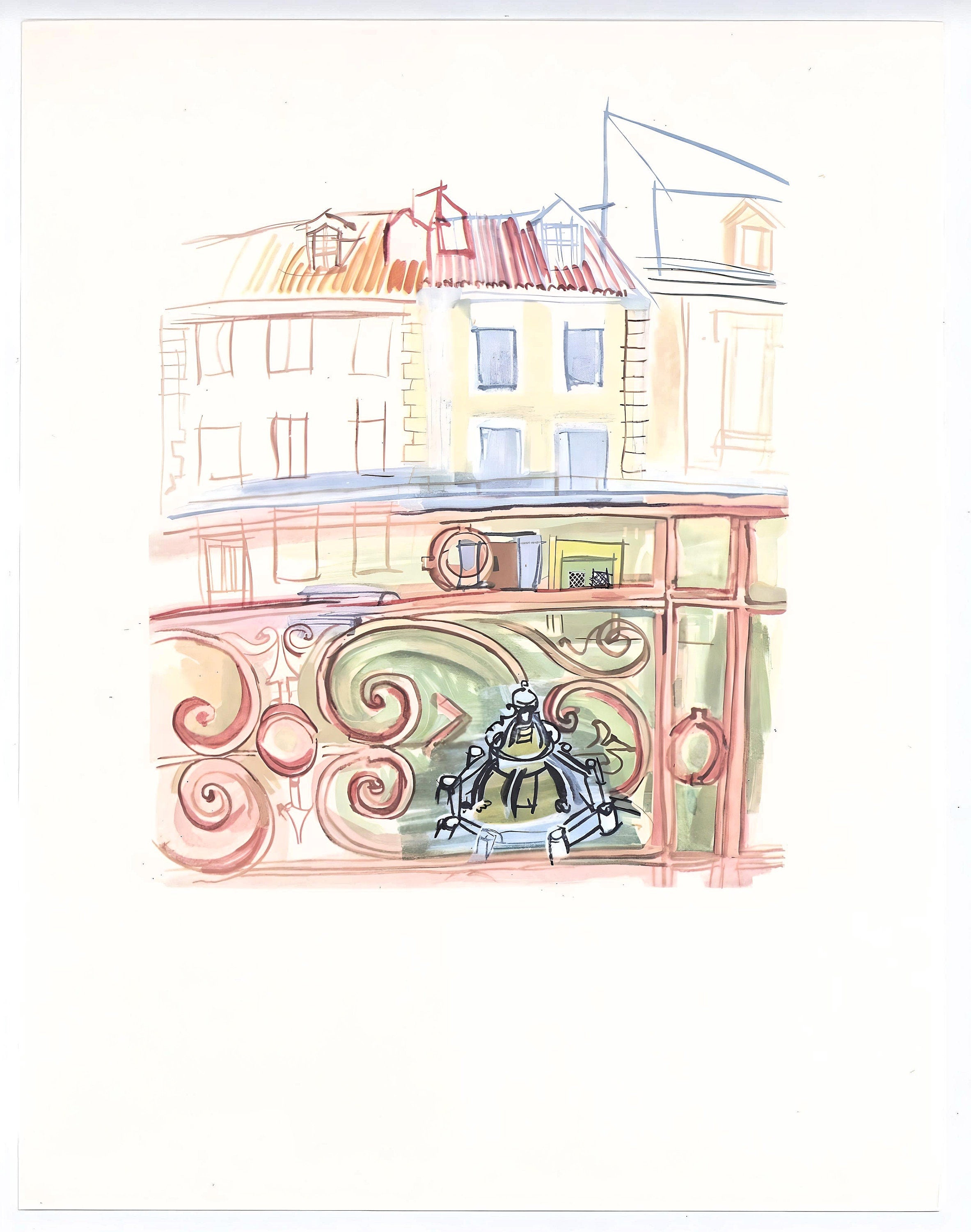 Raoul Dufy, La fenêtre de Dufy à Aspet, Vacances forcées