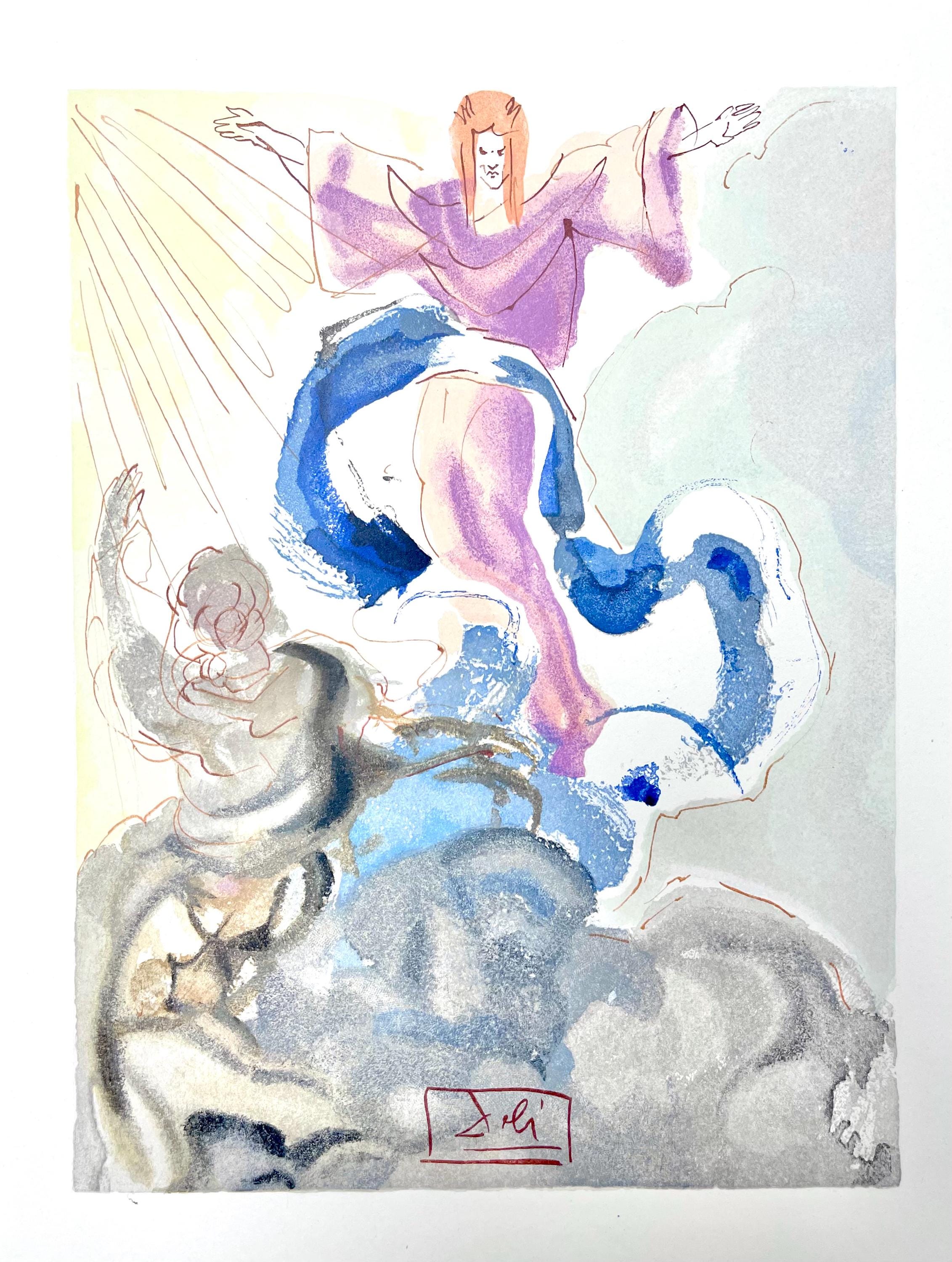 Salvador Dali, Paradies III (Field 189-200; Michler/Löpsinger 1039-1138), Die Göttliche Komödie, Signed, Limited Edition Woodcut