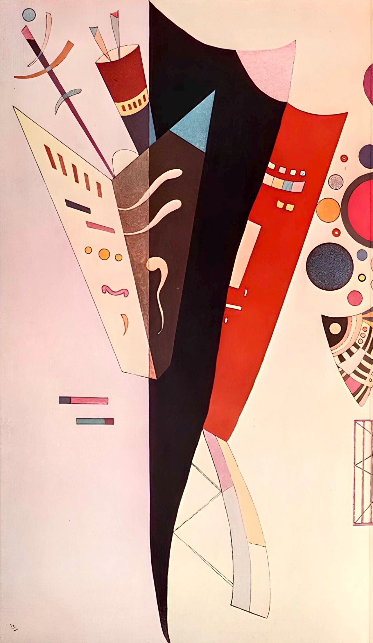 Wassily Kandinsky, Composition, Derrière le miroir, Limited Edition Lithograph