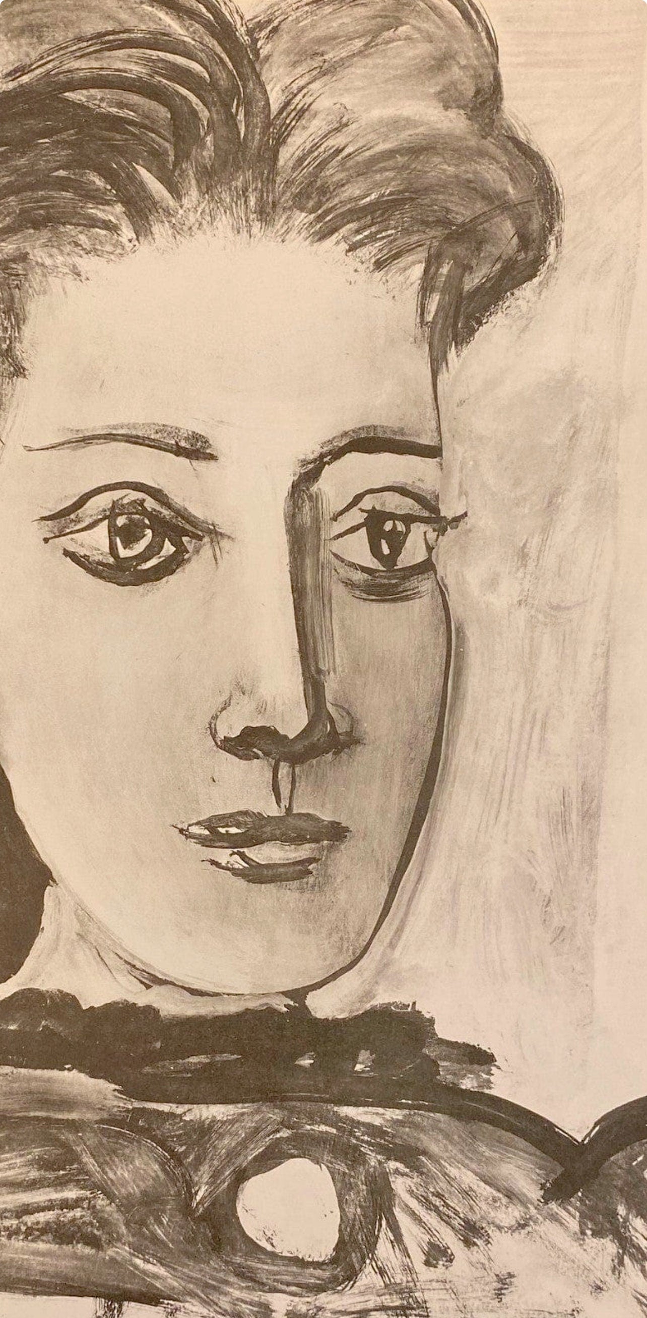 Pablo Picasso, Composition, Carnet de dessins de Picasso, Cahiers d’Art, Limited Edition Lithograph