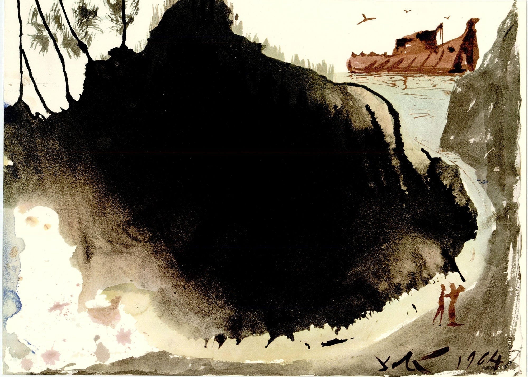 Salvador Dali, Composition (Michler/Löpsinger 1600; Field 69-3), Biblia Sacra, Limited Edition Lithograph