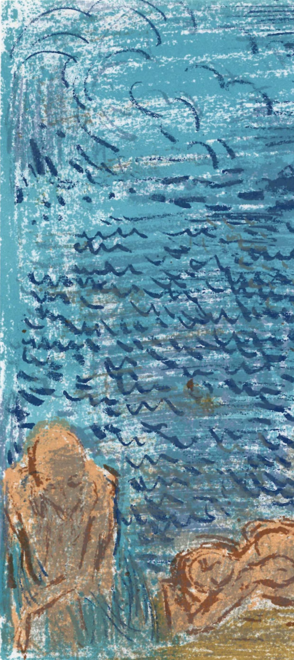 André Cottavoz, Composition, L'Odyssée, Limited Edition Lithograph