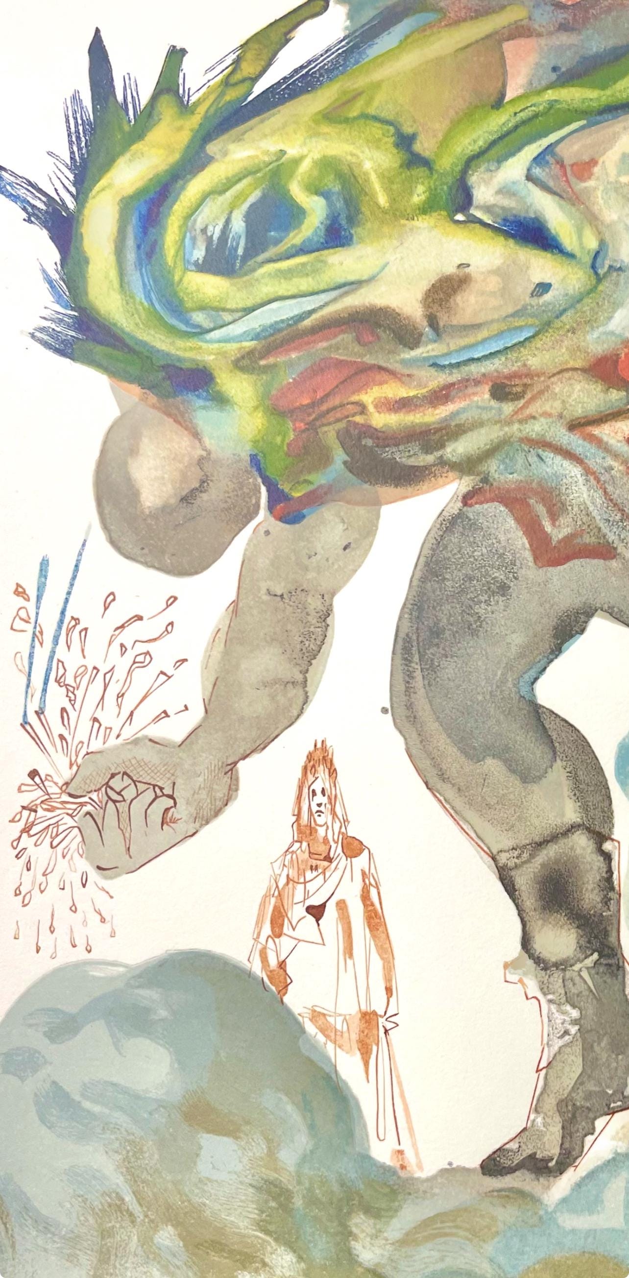 Salvador Dali, Hölle XXXI (Field 189-200; Michler/Löpsinger 1039-1138), Die Göttliche Komödie, Signed, Limited Edition Woodcut