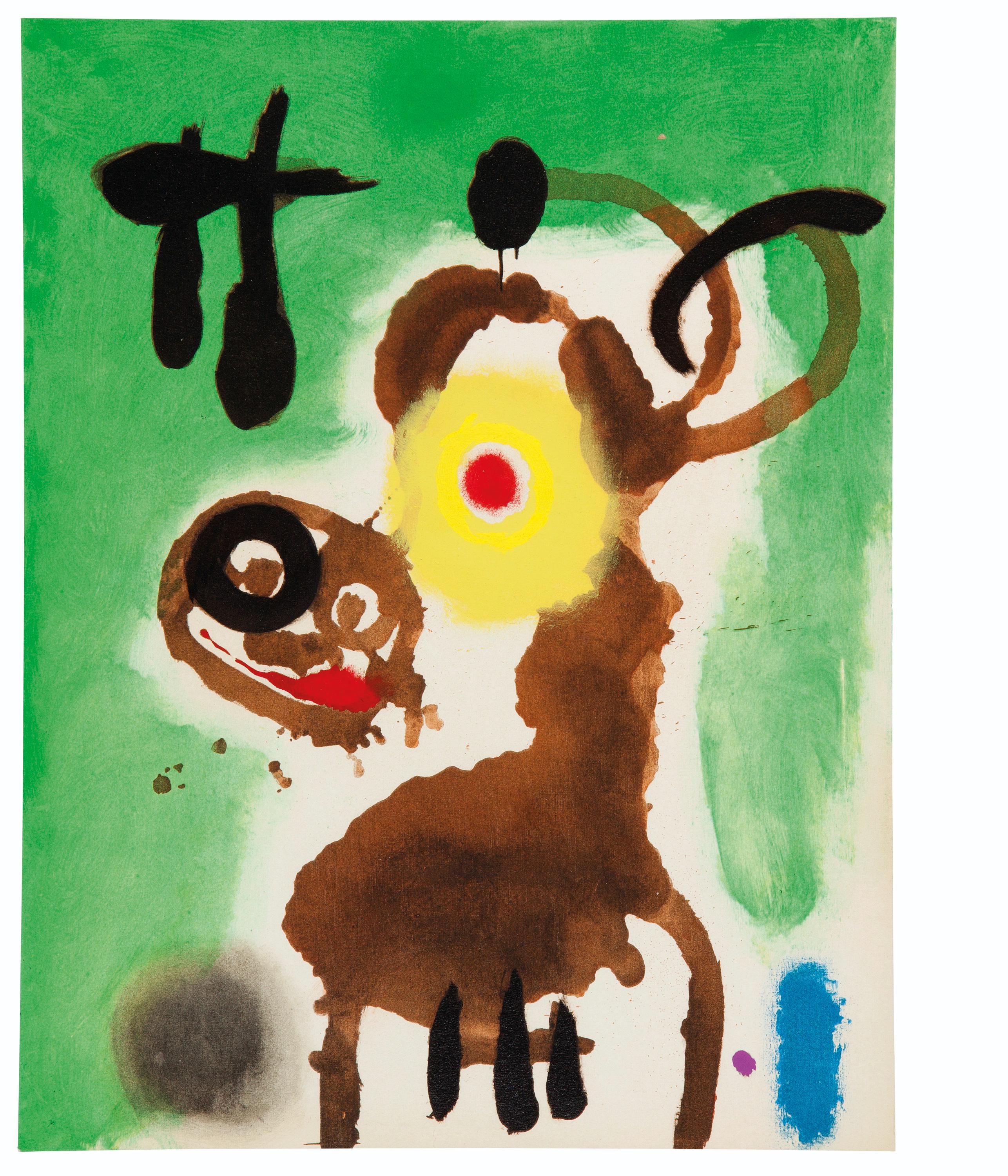 Joan Miró, Composition (Cramer 69; Dupin 292; Mourlot 286-294), Miró 1959-1960, Limited Edition Lithograph