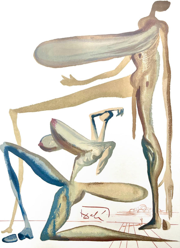 Salvador Dali, Fegefeuer XXII (Field 189-200; Michler/Löpsinger 1039-1138), Die Göttliche Komödie, Signed, Limited Edition Woodcut