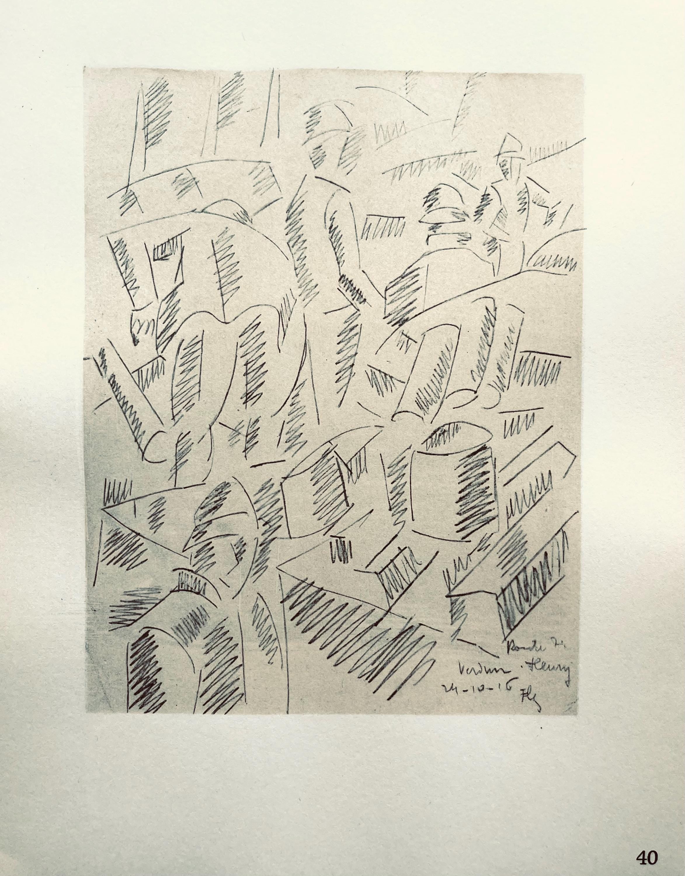 Fernand Léger, Sur La Route De Fleury: Sapeurs Au Travail, Fernand Léger, Dessins de Guerre, Limited Edition Lithograph