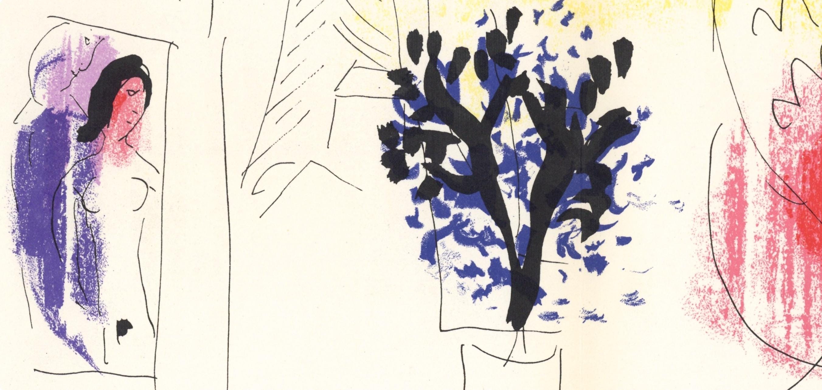 Marc Chagall, Composition (Mourlot 192-207; Cramer 34), Limited Edition Lithograph