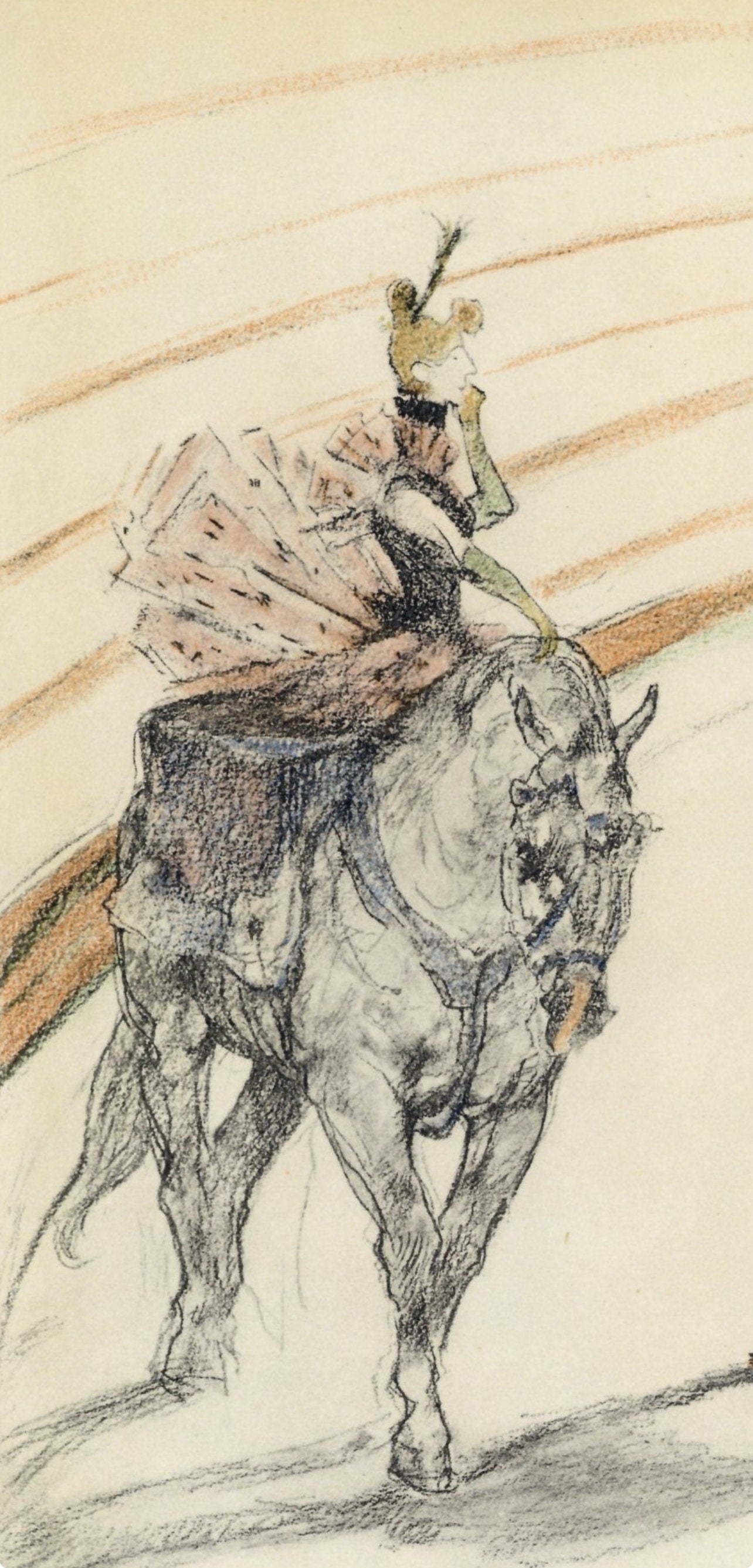 Henri de Toulouse-Lautrec, Ecuyere de panneau, The Circus by Toulouse-Lautrec, Limited Edition Lithograph
