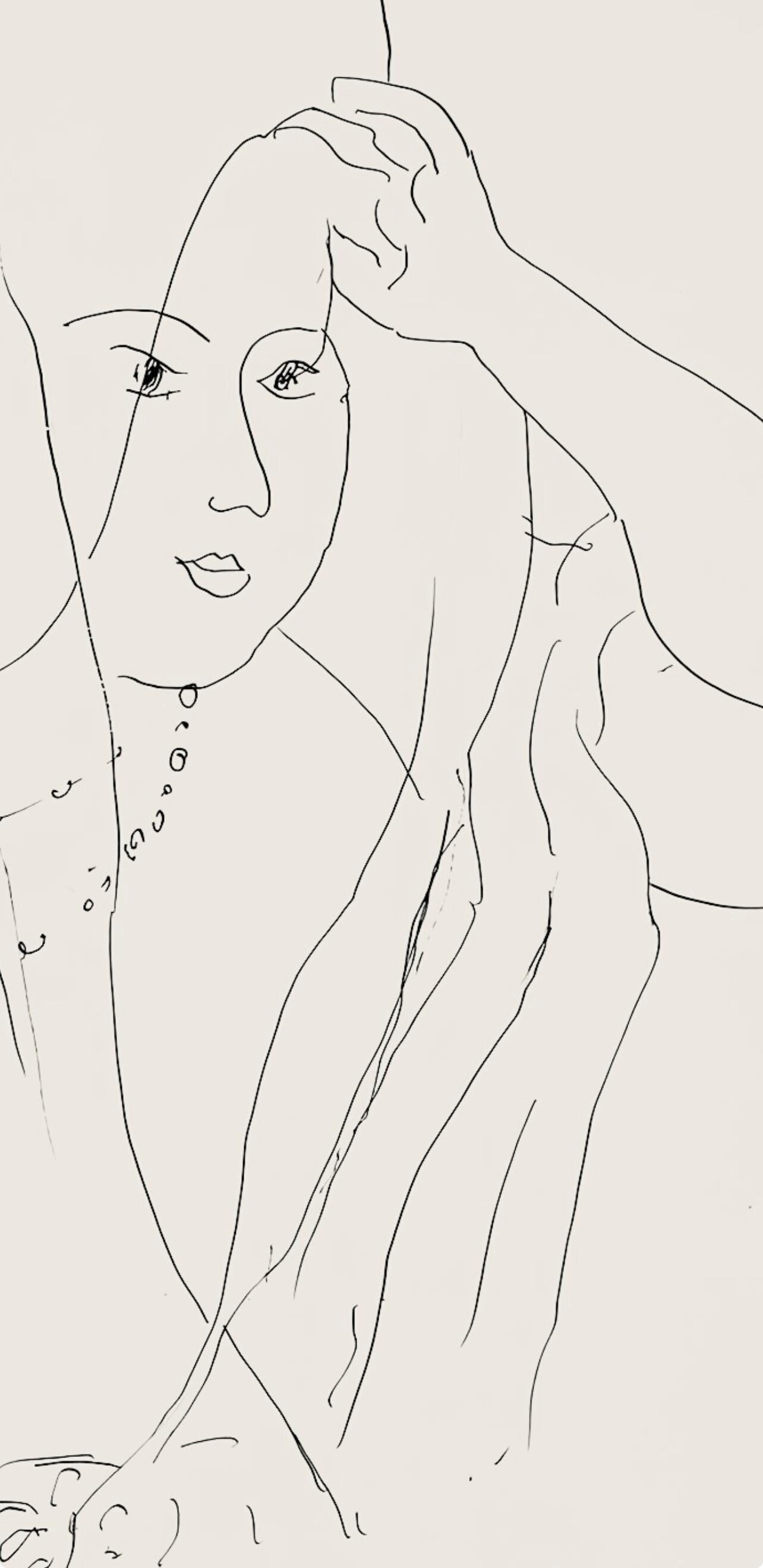 Henri Matisse, Série N, var. 5 (Duthuit 9), Henri Matisse, Dessins, Thèmes et variations, Limited Edition Lithograph