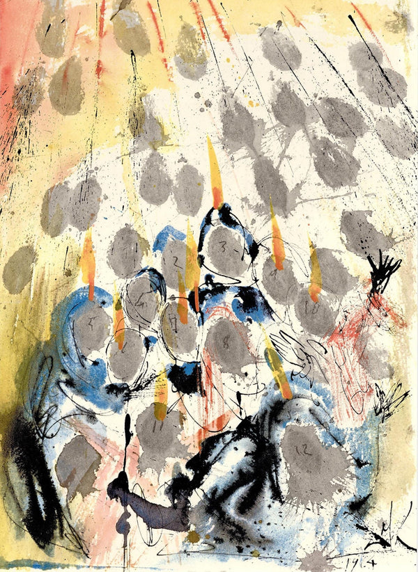 Salvador Dali, Composition (Michler/Löpsinger 1600; Field 69-3), Biblia Sacra, Limited Edition Lithograph
