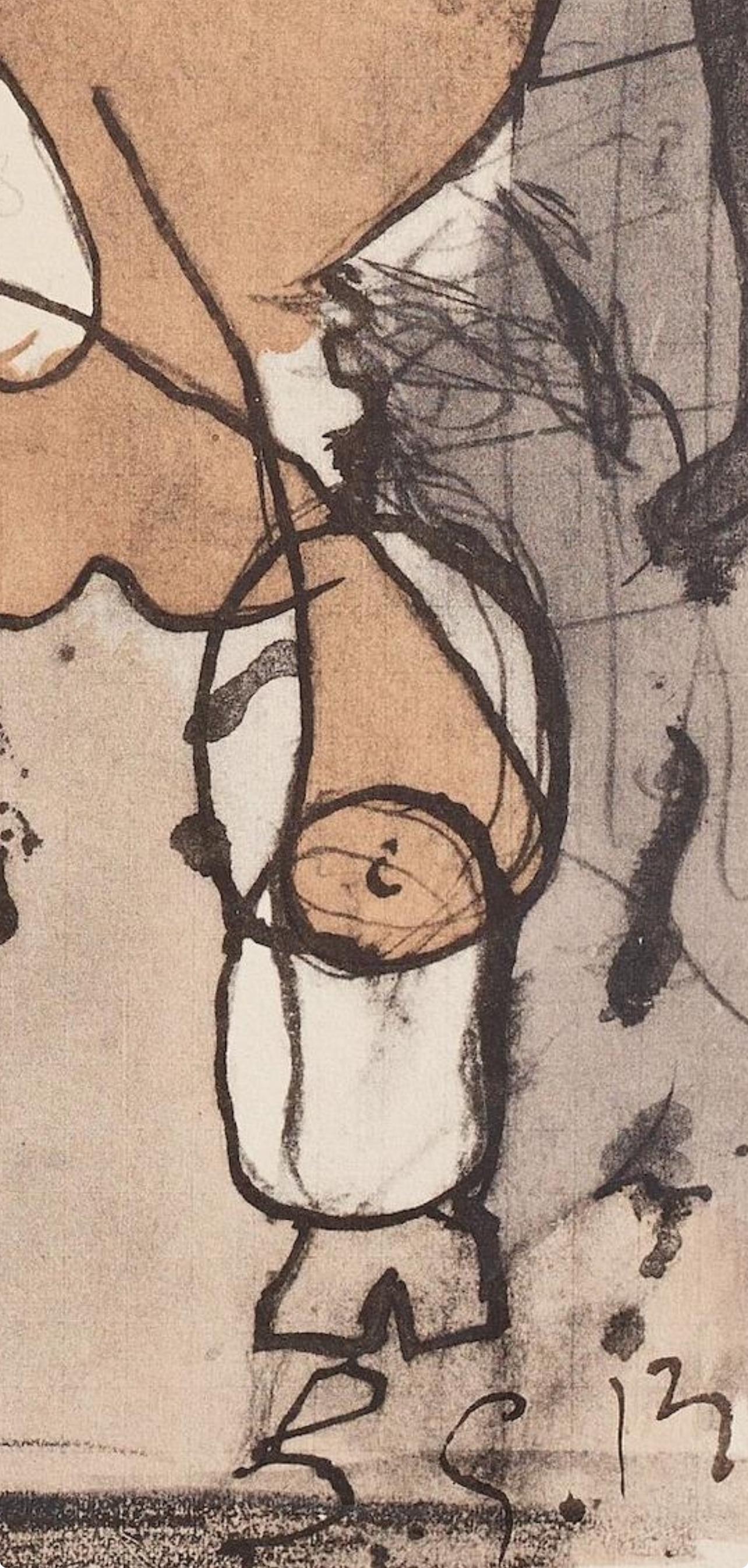Georges Braque, Composition, Braque Espaces, 13 Dessins, Lavis, Aquarelles, Limited Edition Lithograph