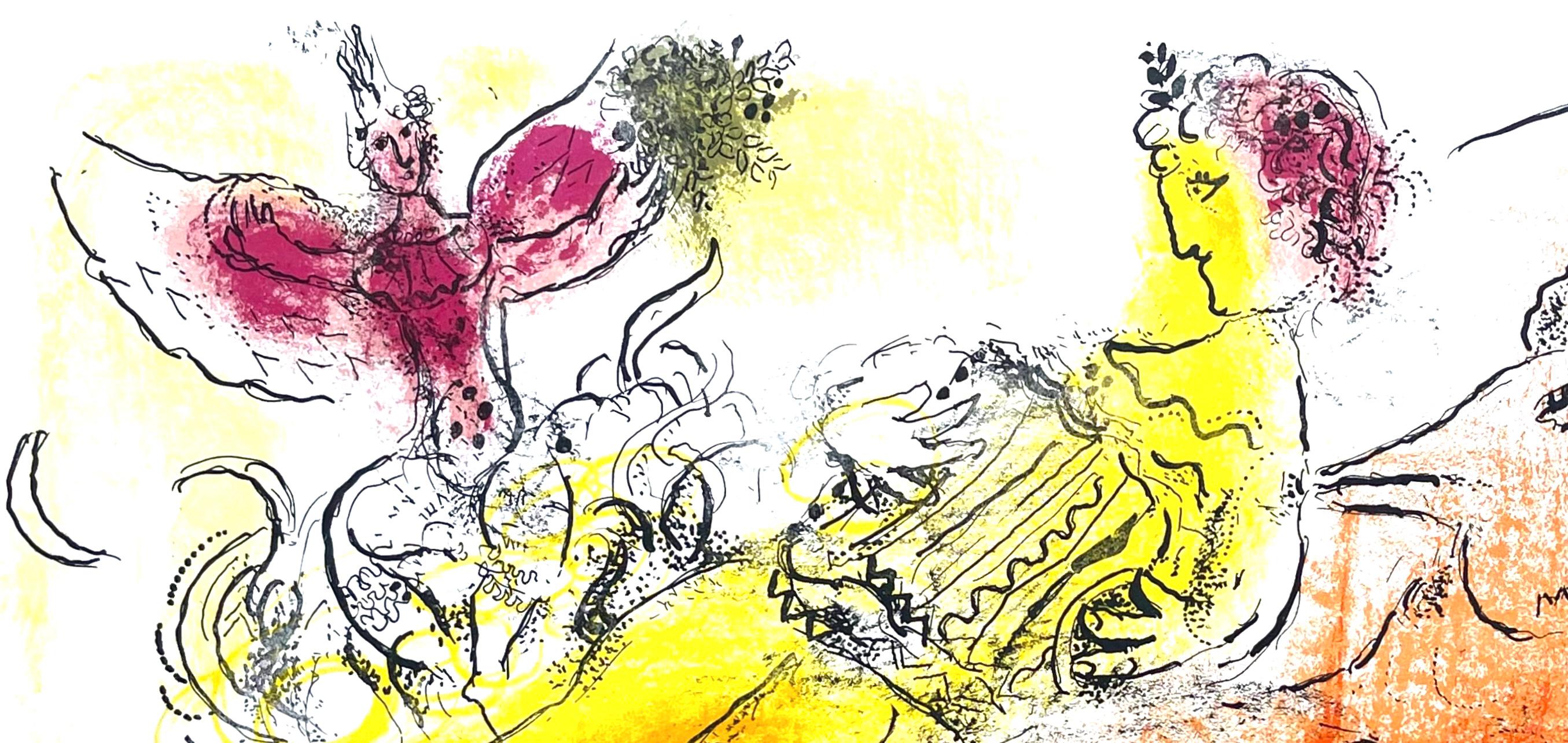 Marc Chagall, Composition (Cramer 33; Mourlot 204), Derrière le miroir, Limited Edition Lithograph