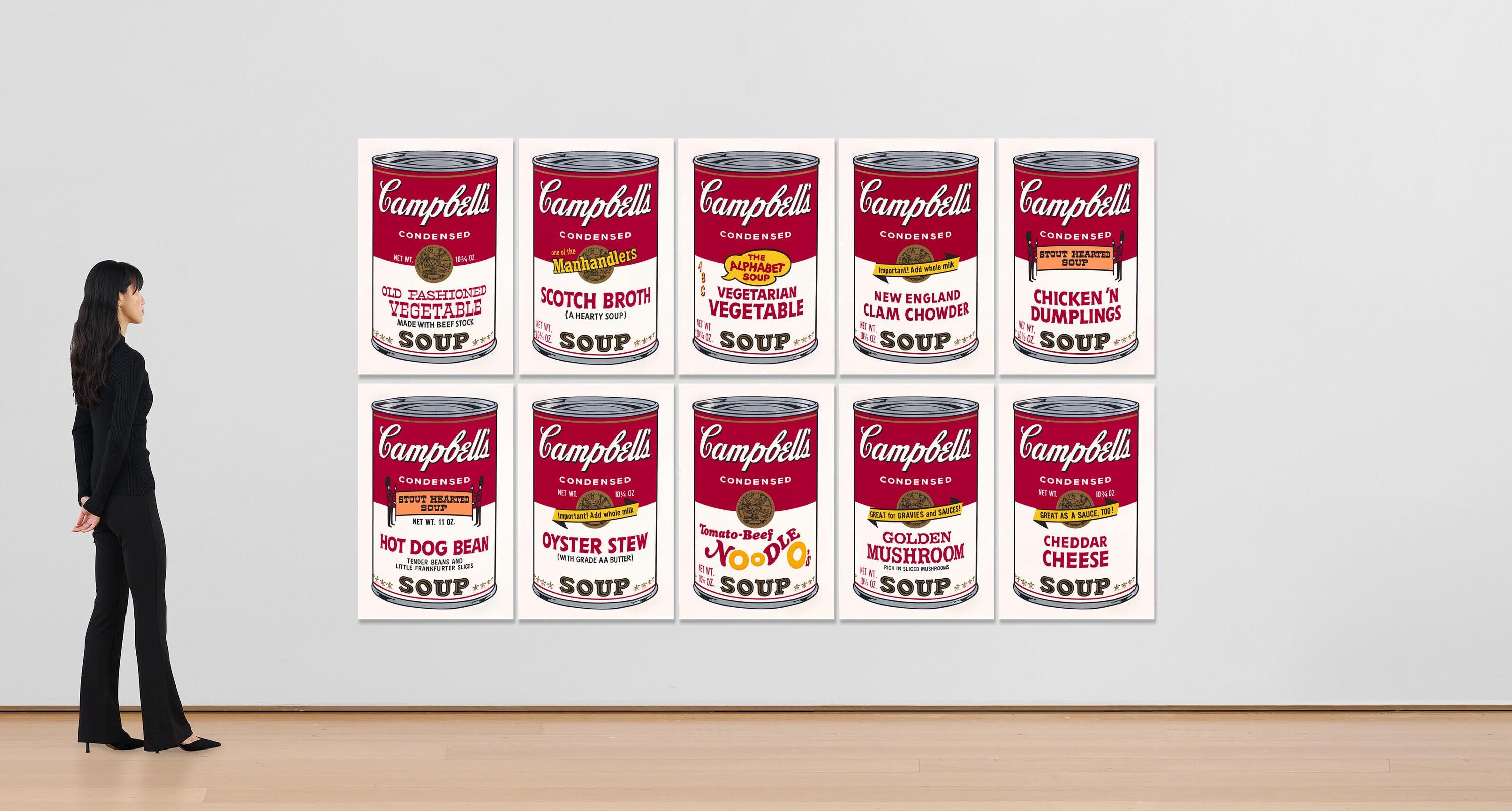 Andy Warhol, Campbell’s Soup II, Suite of Ten, Official Limited Edition, Sunday B. Morning, Silkscreens